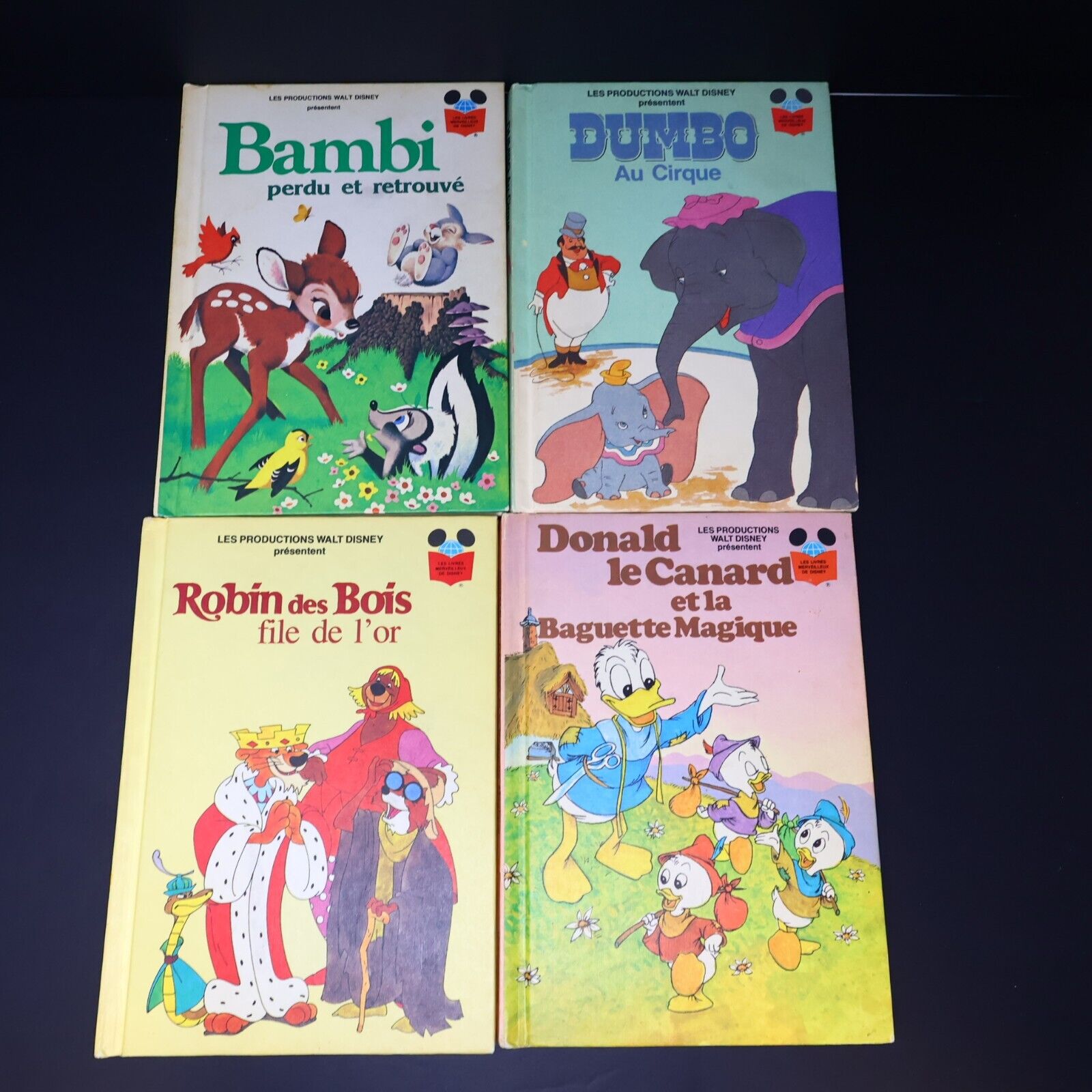 50x Livres Merveilleux de Disney Donald Mickey 70-80s Livre Loisirs Lot Français