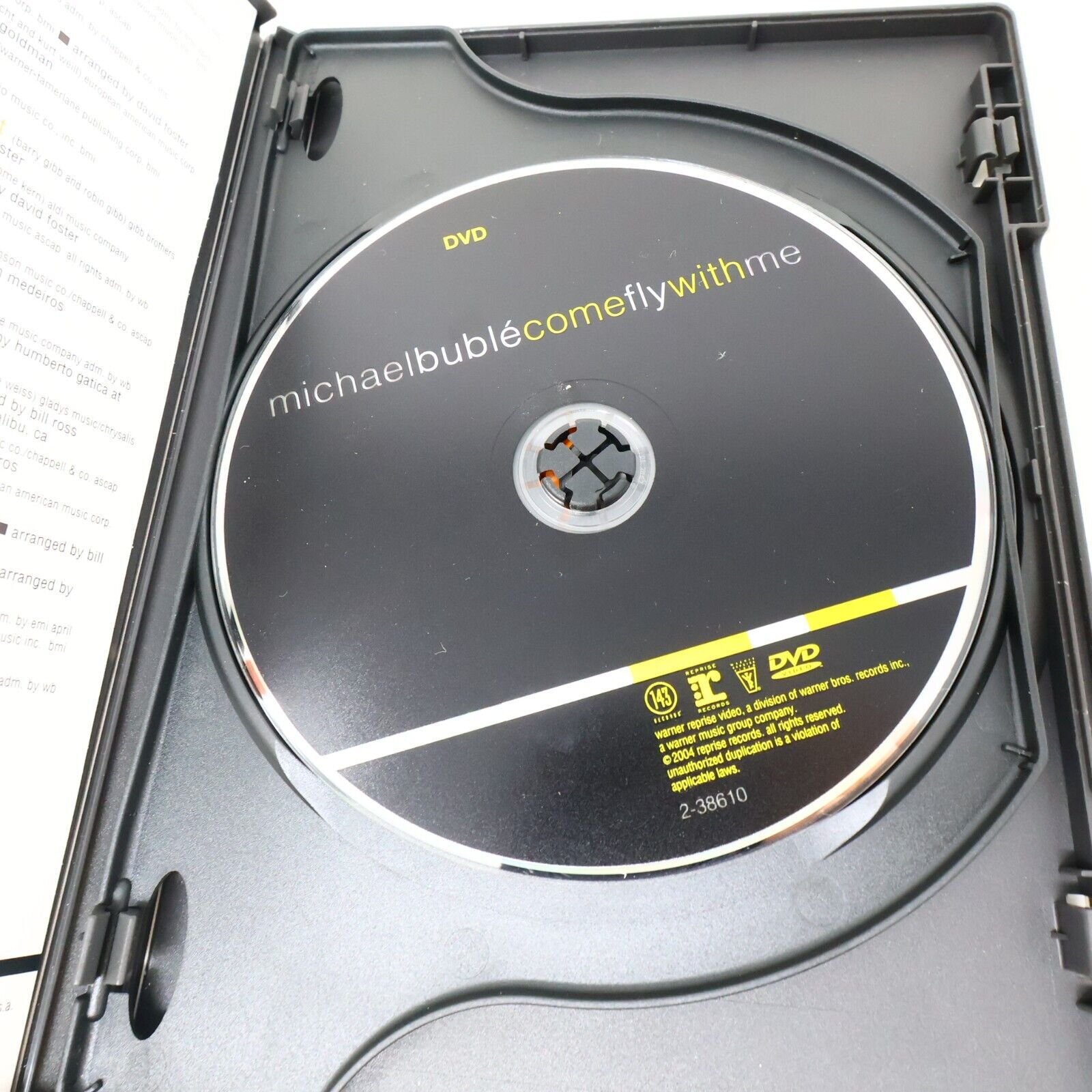 Michael Bublé Come Fly With Me DVD NTSC & CD Tested 2004 Warner/Reprise Music
