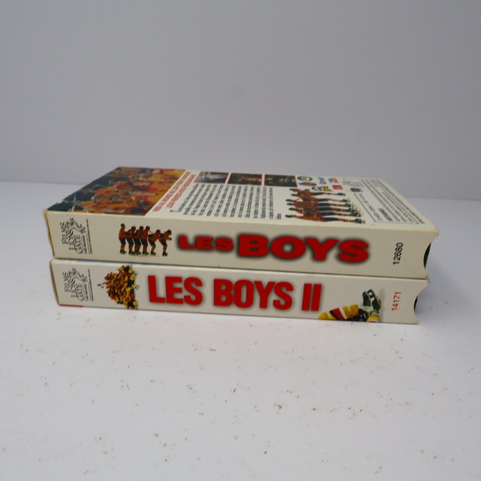 Les Boys 1 & 2 Lot de 2 VHS NTSC Testés Français/French Québécois Hockey Comédie