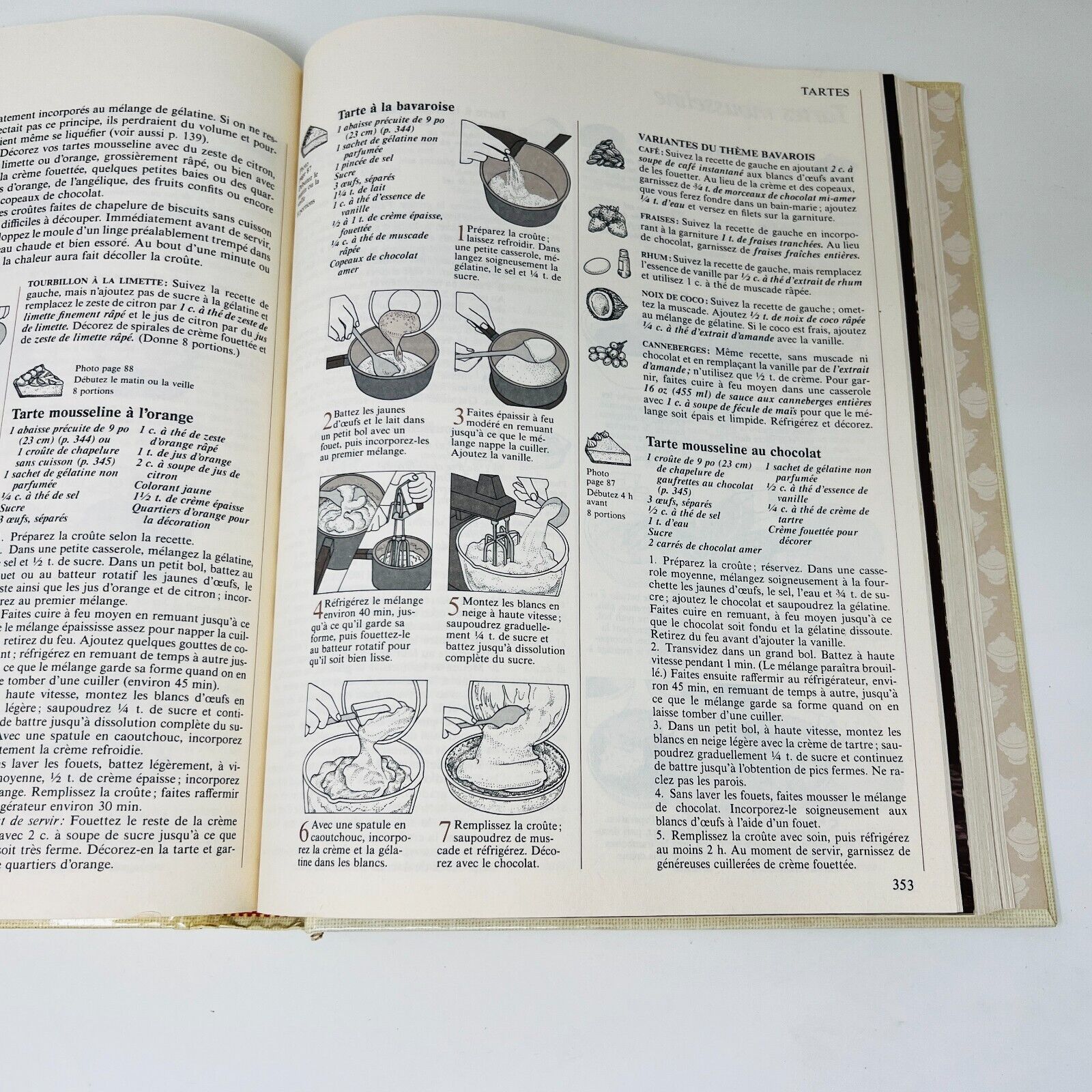 1986 La Bonne Cuisine Illustrée Reader's Digest Livre Recettes Cuisine Français