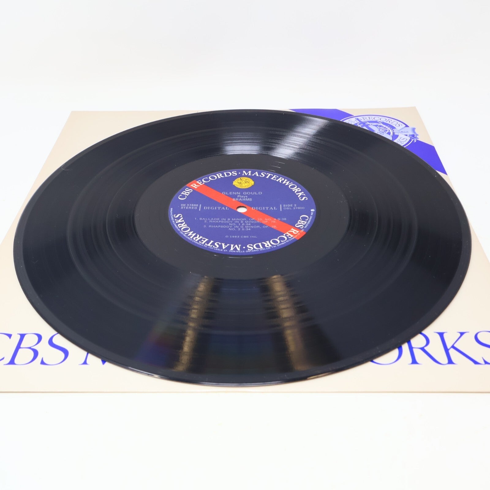 Glenn Gould Brahms Ballades Op.10, Rhapsodies Op.79 LP Record CBS Masterworks