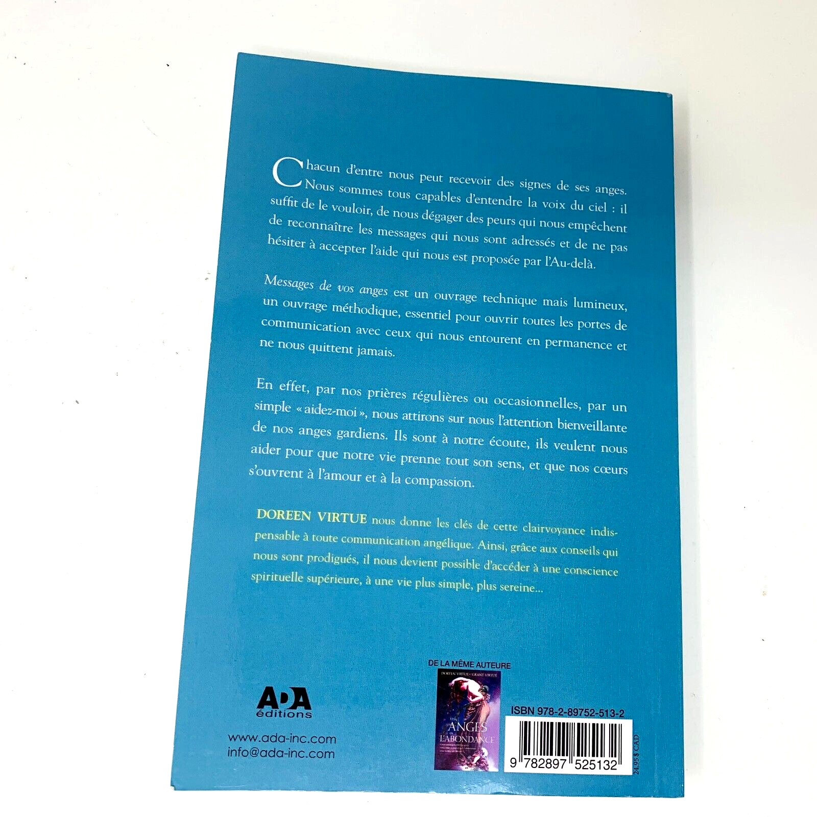 2015 Messages de vos Anges Ada Doreen Virtue Livre en Français Voix du Ciel
