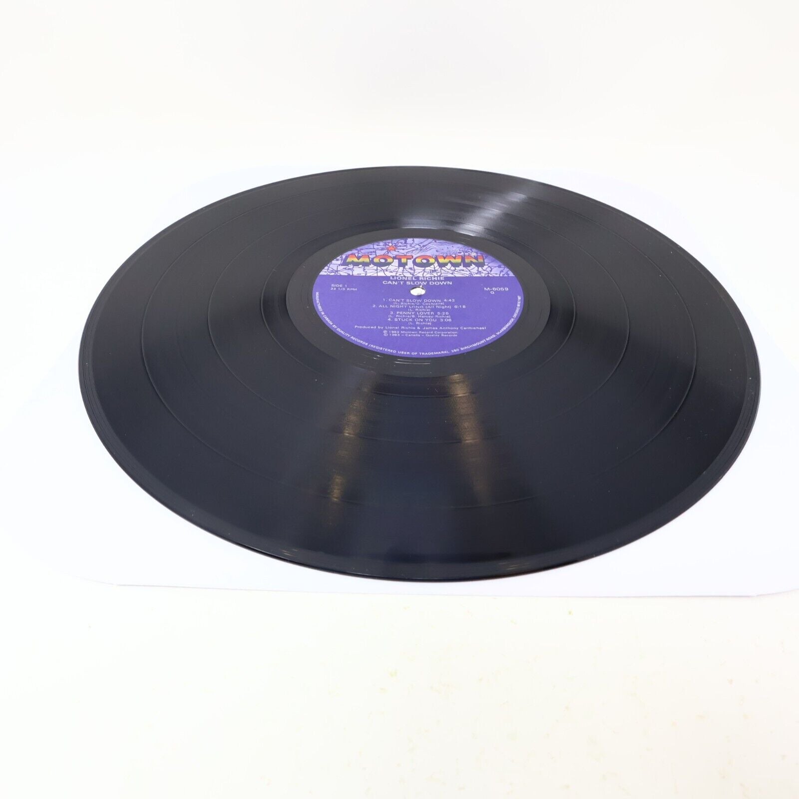 Lionel Richie Can't Slow Down LP Record Motown M-6059 1983 Canada All Night Long