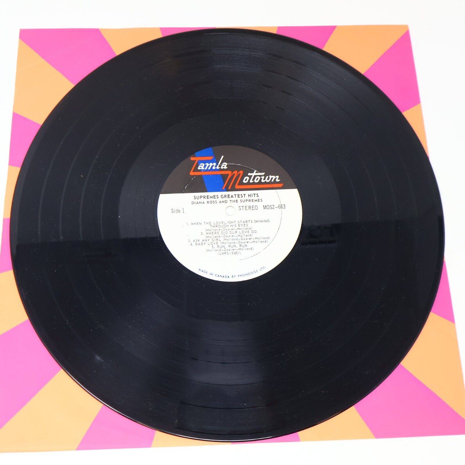 Diana Ross And The Supremes Greatest Hits 2x LP Record 1967 MOS2-663 Canada 60s