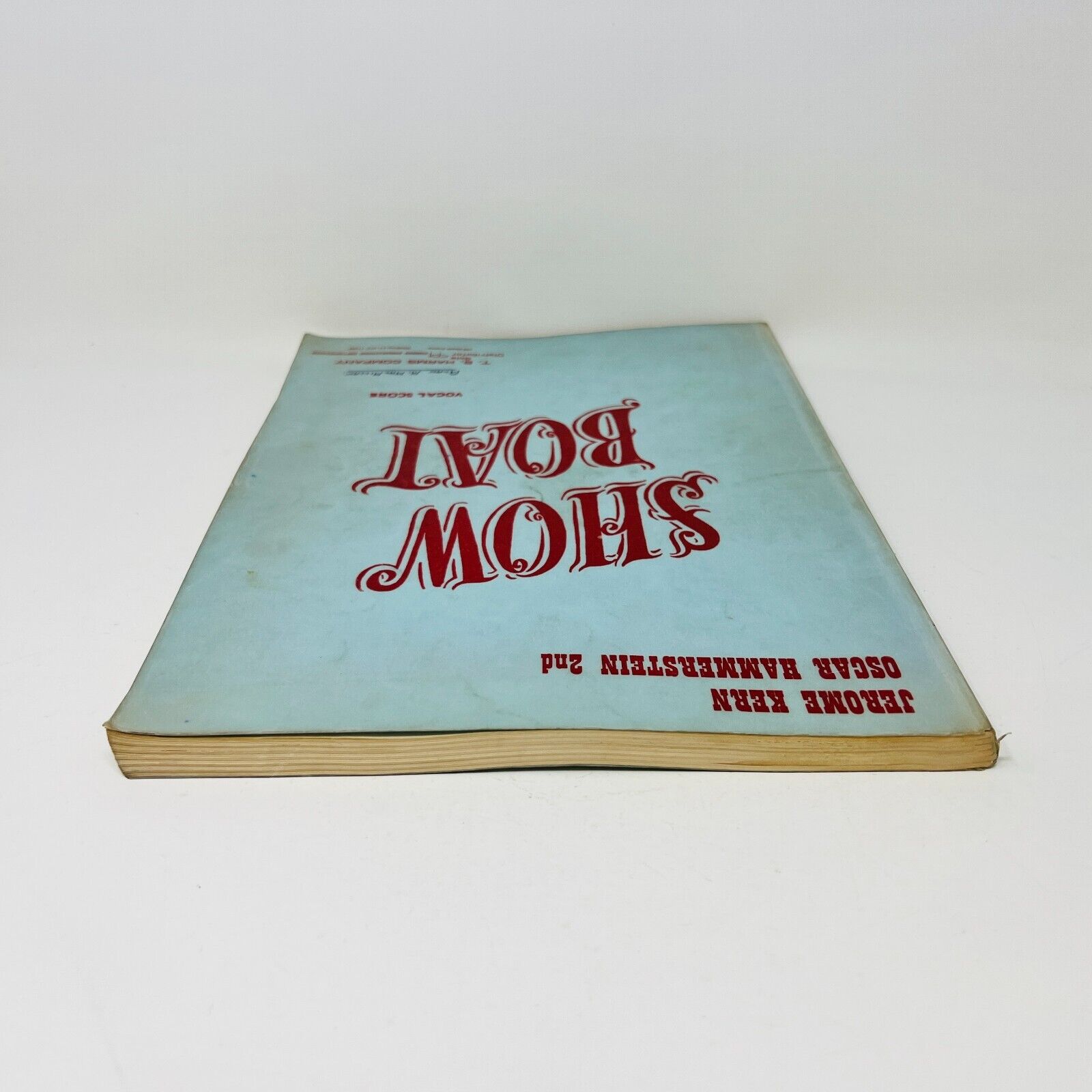 Show Boat Vocal Score Jerome Kern/Oscar Hammerstein 2nd T.B. Harms Paperback