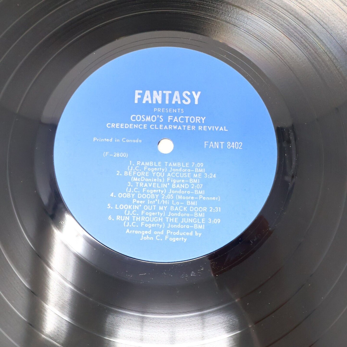 Creedence Clearwater Revival Cosmo's Factory LP Record 8402 Up Around The Bend