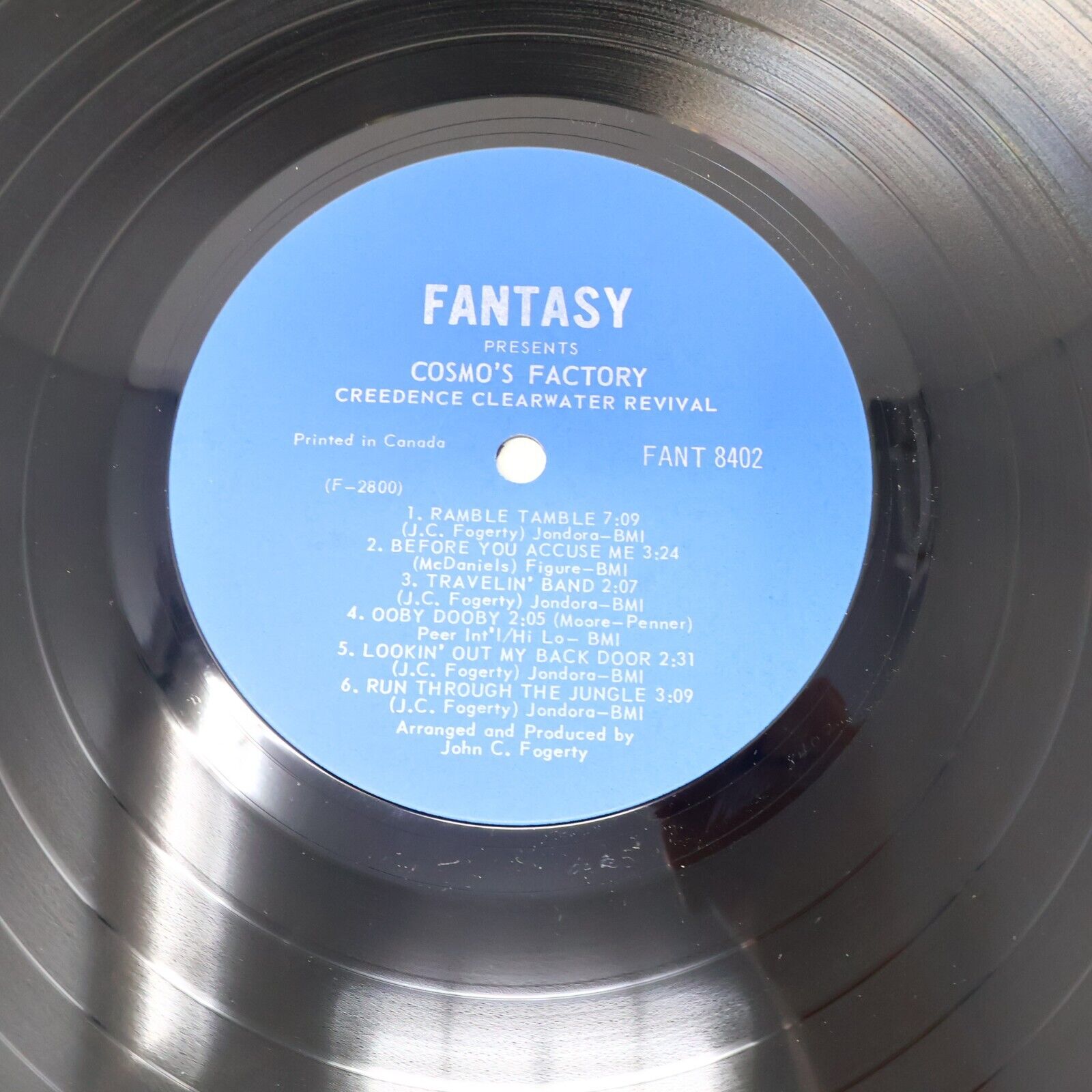 Creedence Clearwater Revival Cosmo's Factory LP Record 8402 Up Around The Bend