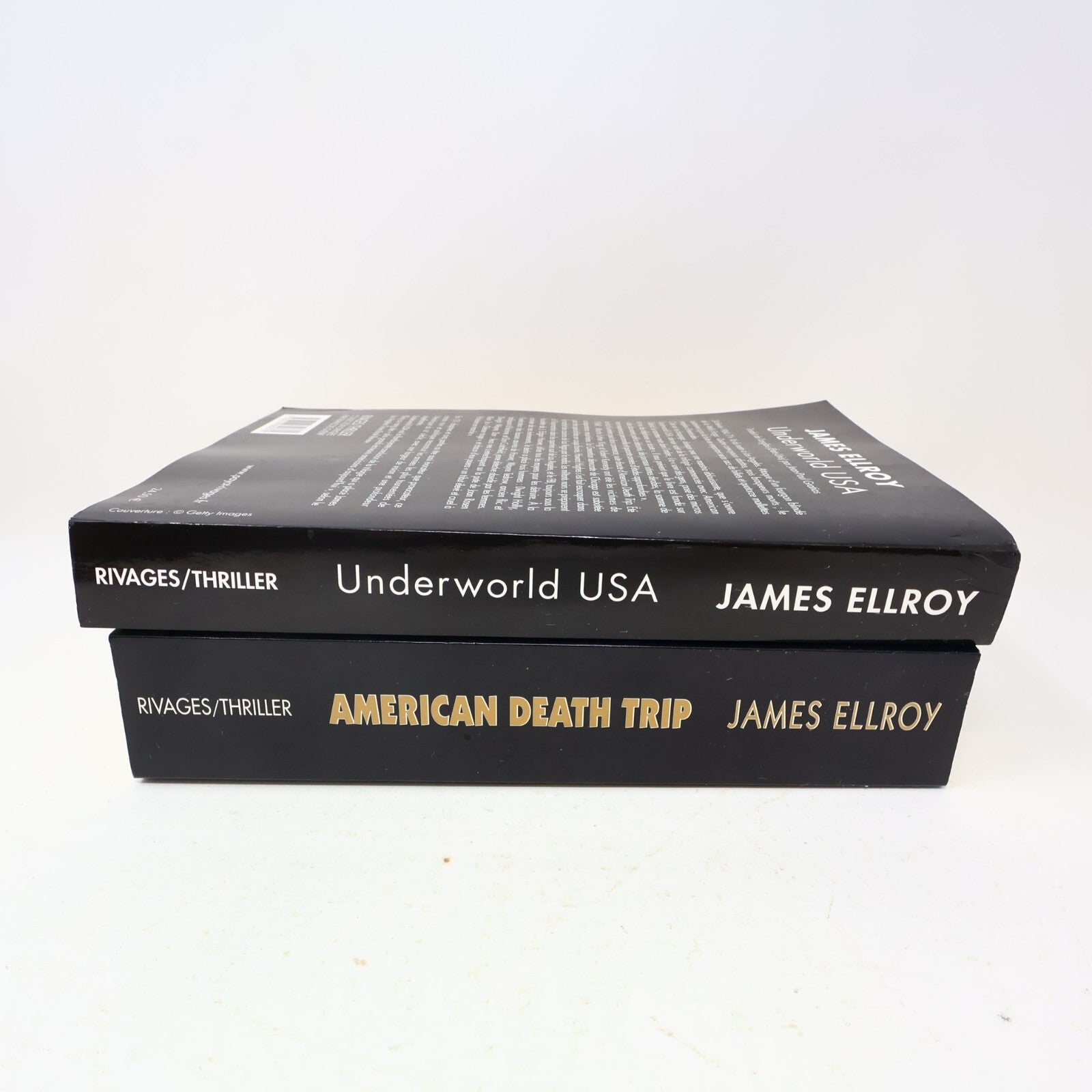 James Ellroy Lot 2 Livres American Death Trip/Underwold Usa Français French PB