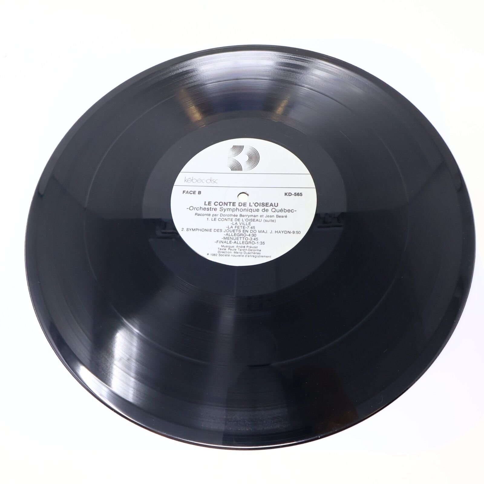 Le Conte De L'Oiseau André Prévost OSQ LP Disque Jean Besré Dorothy Berryman