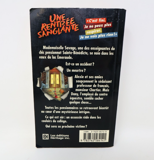1996 Une Rentrée Sanglante Frissons #64 de Peter Beere Paperback PB EH Ados 90s