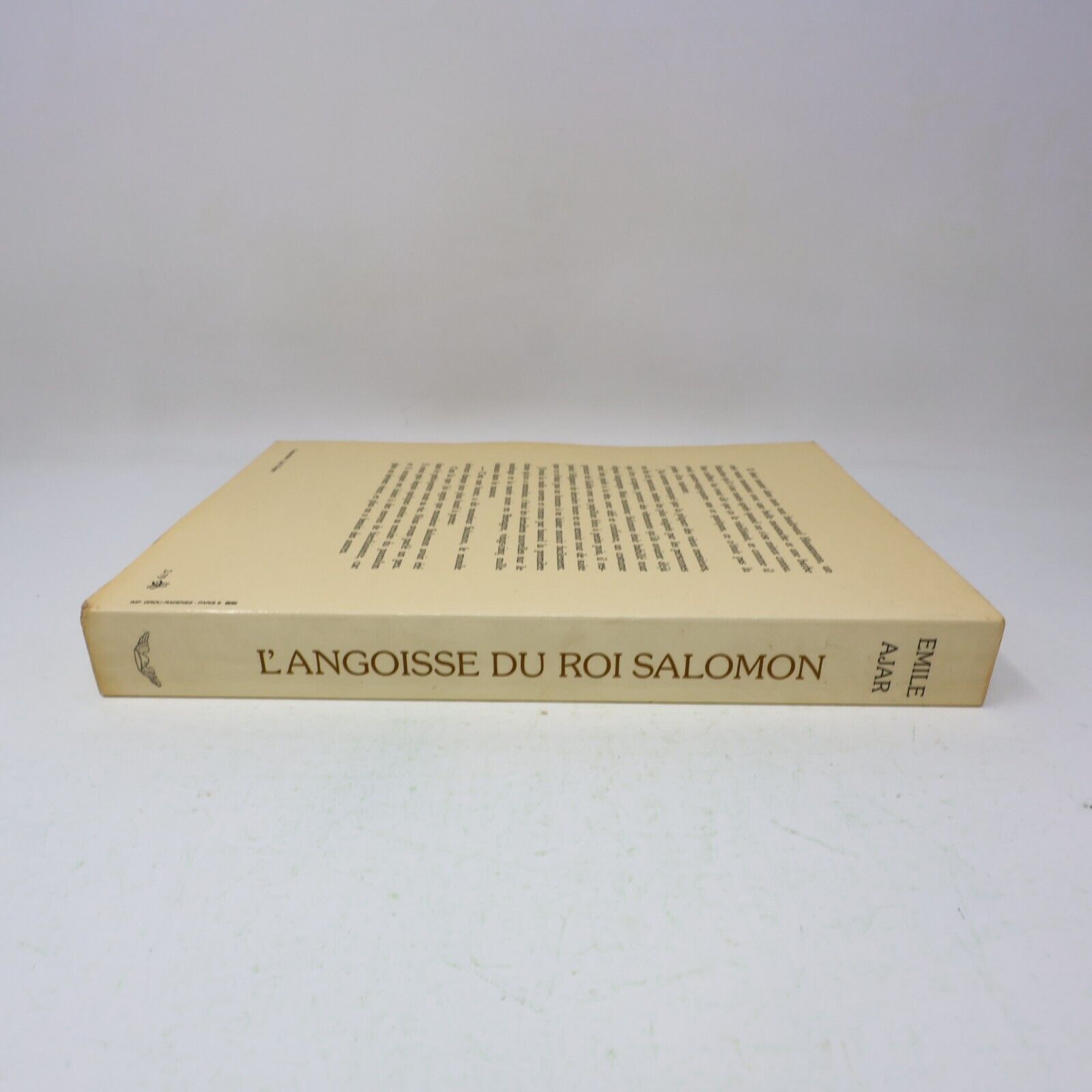 1979 L'Angoisse du Roi Salomon Émile Ajar Romain Gary Littérature Française 70s