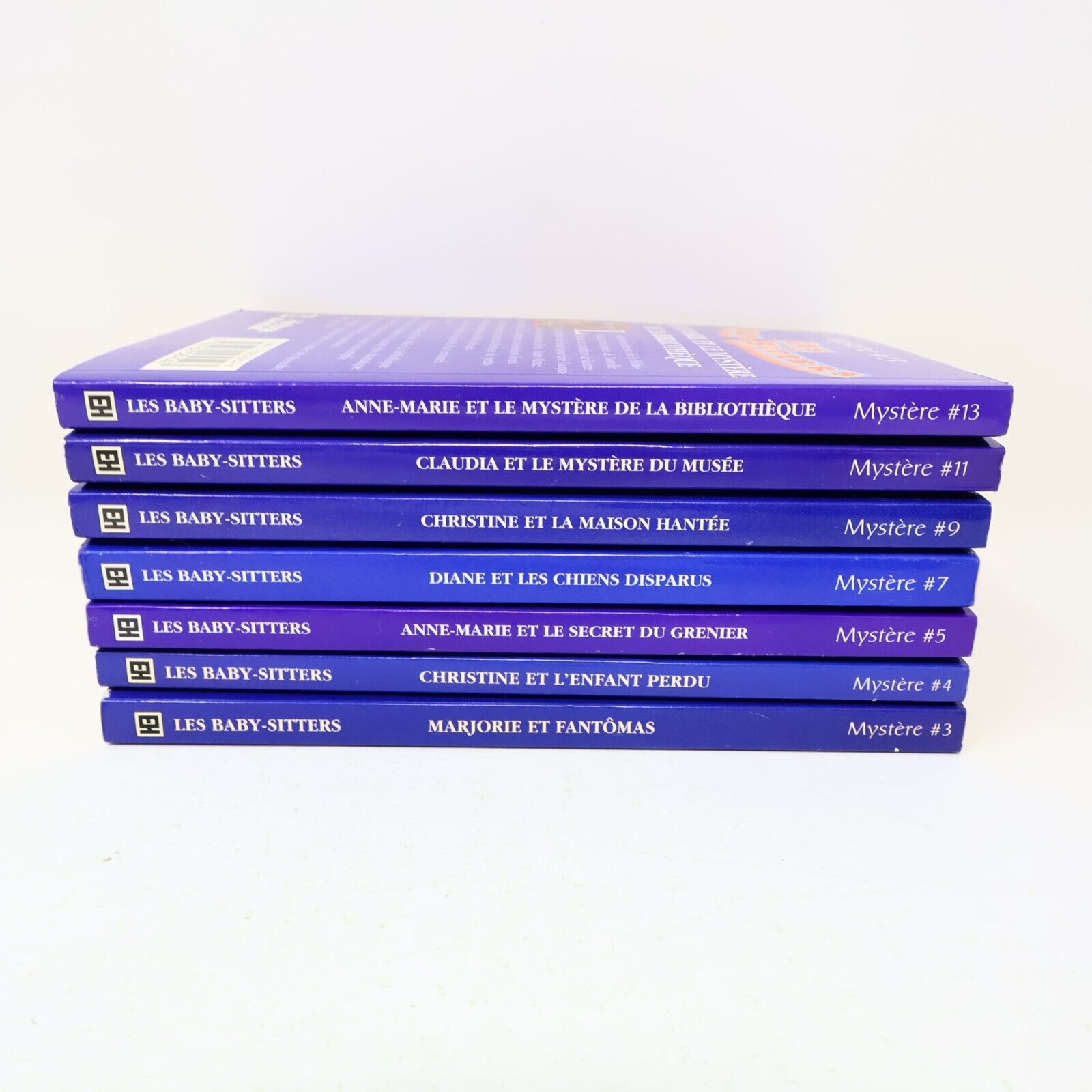 Lot 7 Livres Les Baby-Sitters Mystère #3-5 7 9 11 13 Ann M. Martin EH Français