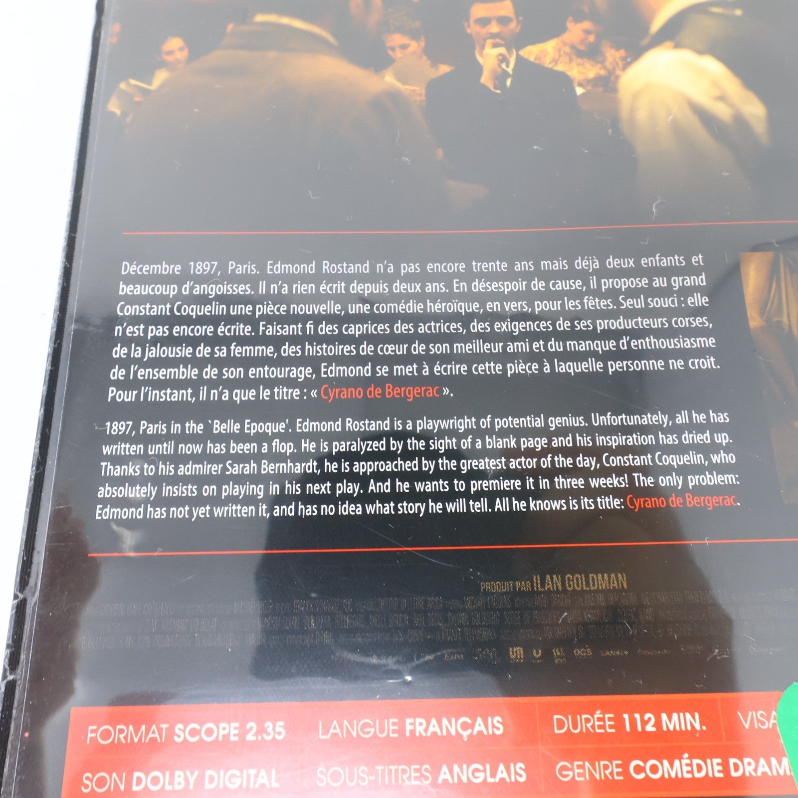 Edmond Rostand DVD Michalik NTSC Biographie Cyrano de Bergerac Français/French