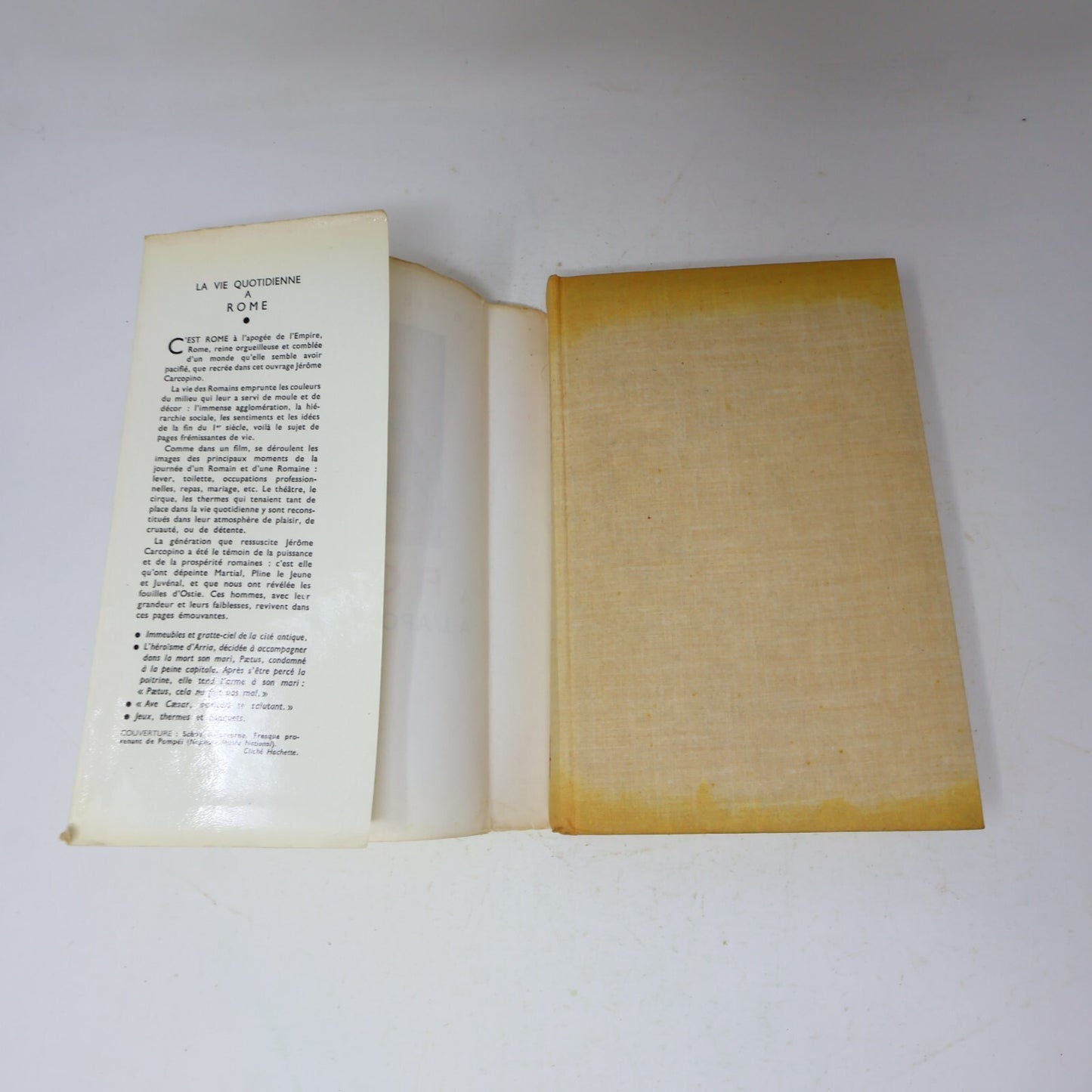 1963 La Vie Quotidienne à Rome à l'Apogée de l'Empire Jérôme Carcopino Hachette