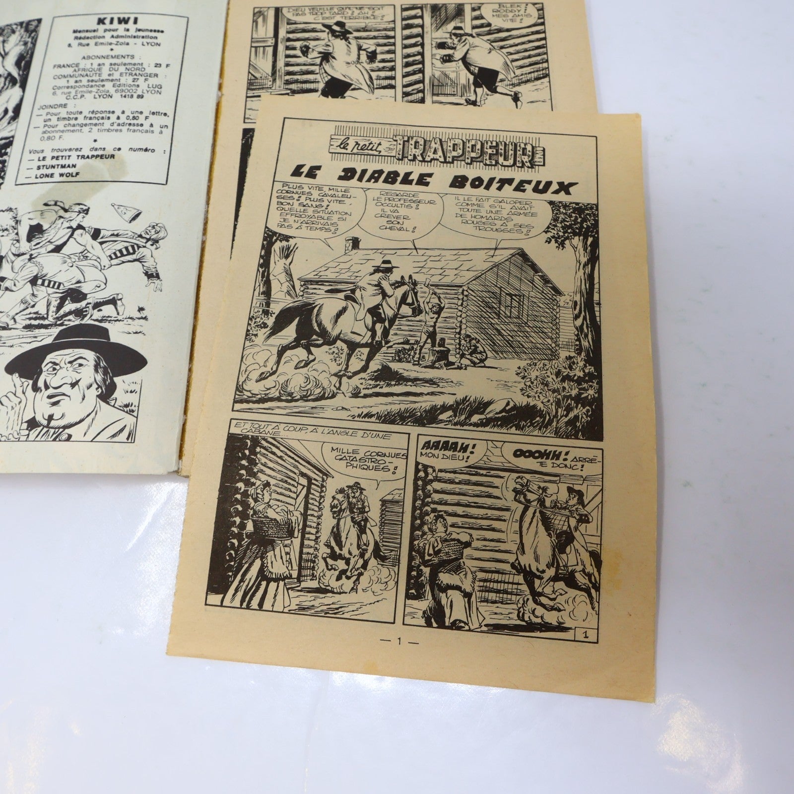 Tipi/Néro Kid/Kiwi/Yampa/Rodeo Lot 6 Bandes dessinées Western Français 1974-76