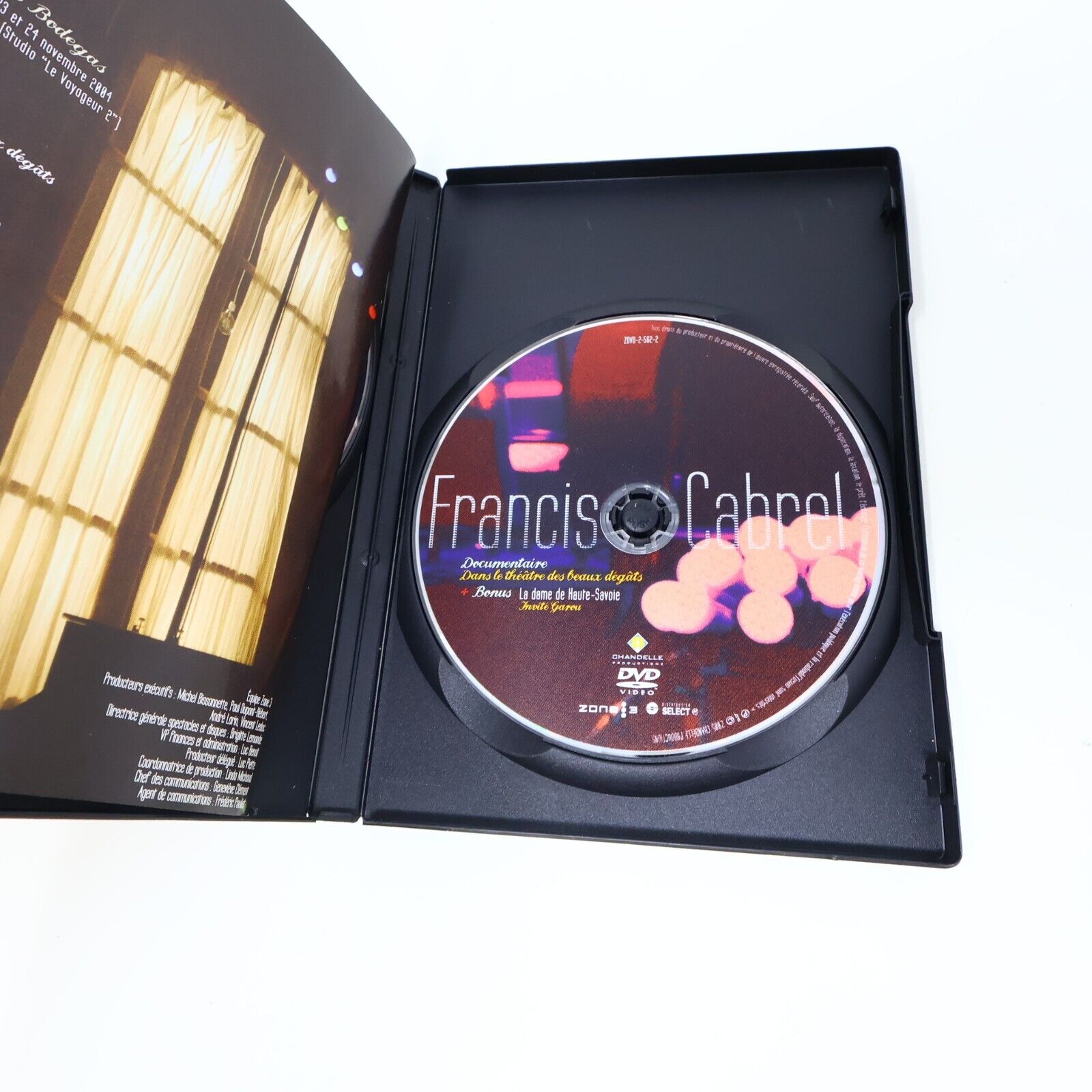 Francis Cabrel La Tournée des Roses et des Orties / Bodegas Lot 2 DVD NTSC Testé