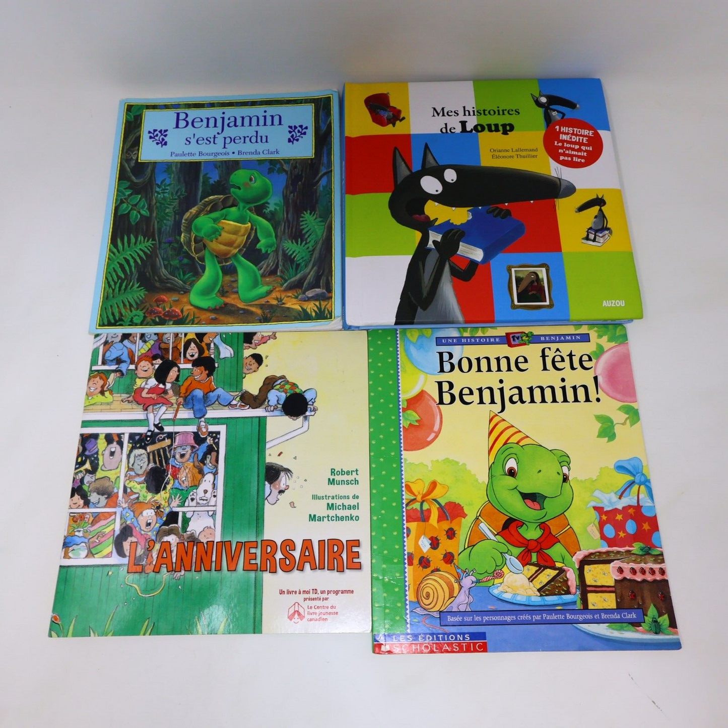 Lot 11 Livres Jeunes Enfants Loup Munsch Caillou Français French Children Bundle