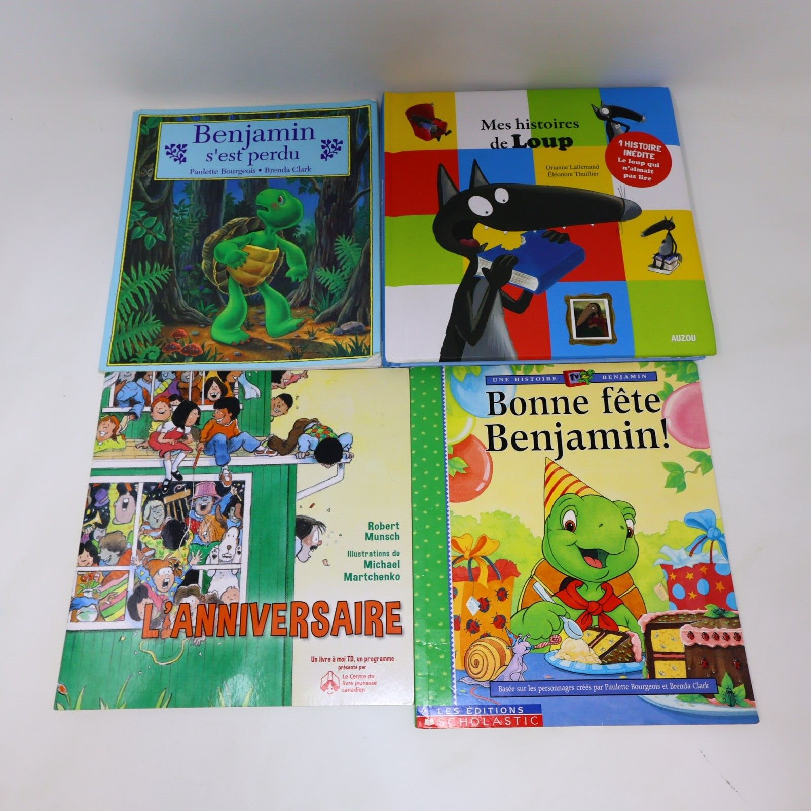 Lot 11 Livres Jeunes Enfants Loup Munsch Caillou Français French Children Bundle
