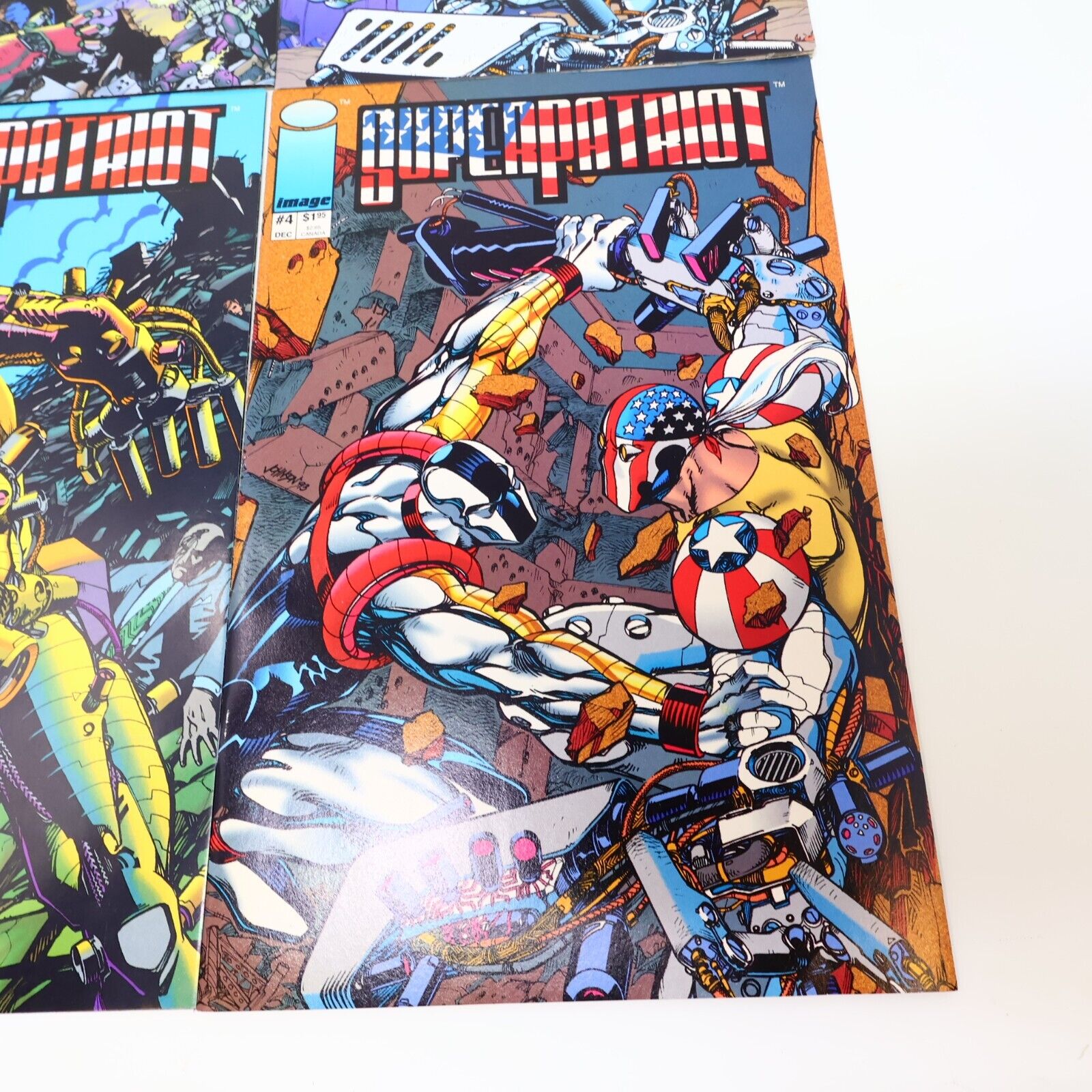 Lot 4 Comics SuperPatriot #1-4 Erik Larsen/Keith Giffen Image 1993 90s