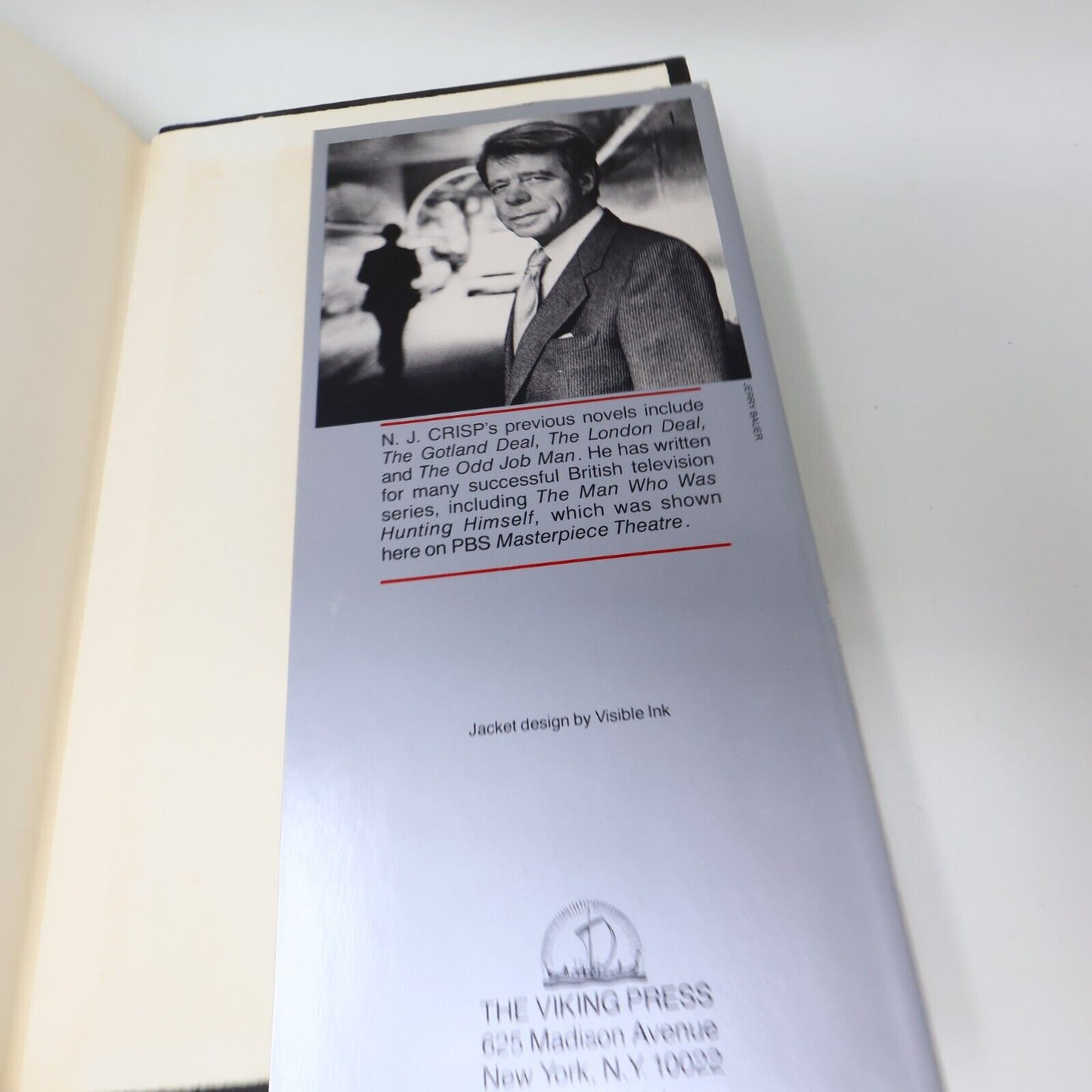 1982 The Brink N. J. Crisp Espionage Spy Thriller Viking Hardcover Book 80s HC