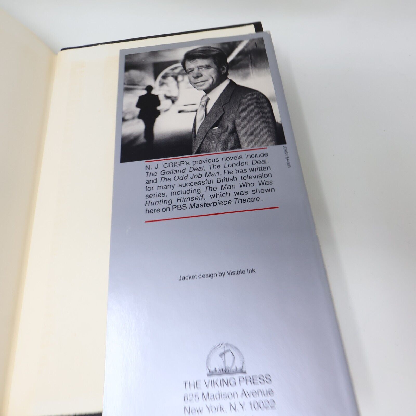 1982 The Brink N. J. Crisp Espionage Spy Thriller Viking Hardcover Book 80s HC