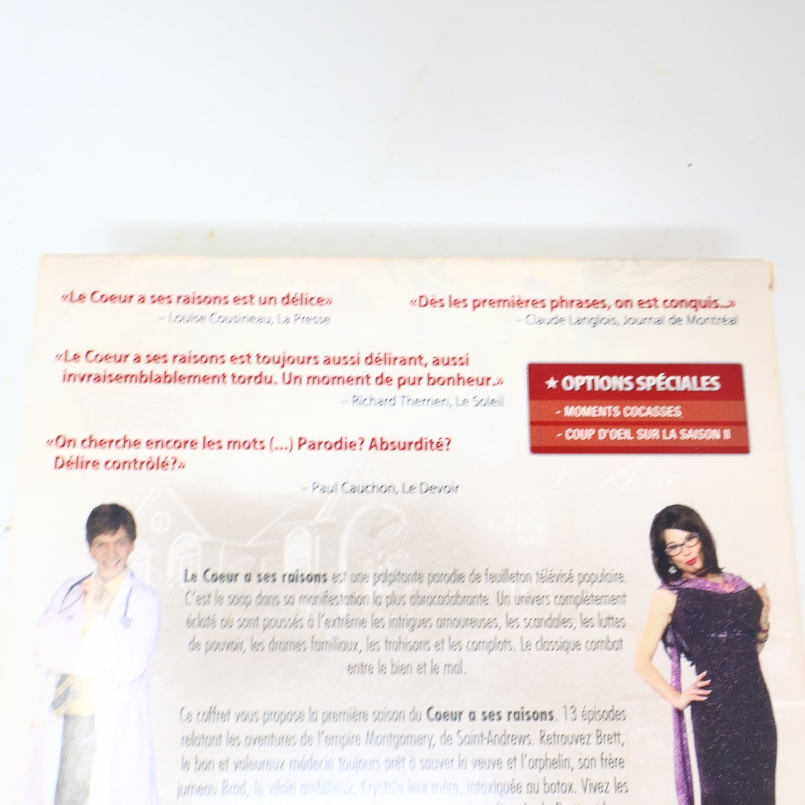 Le Coeur a Ses Raisons Saison 1 DVD Testé Marc Labrèche/Anne Dorval TV Québécois