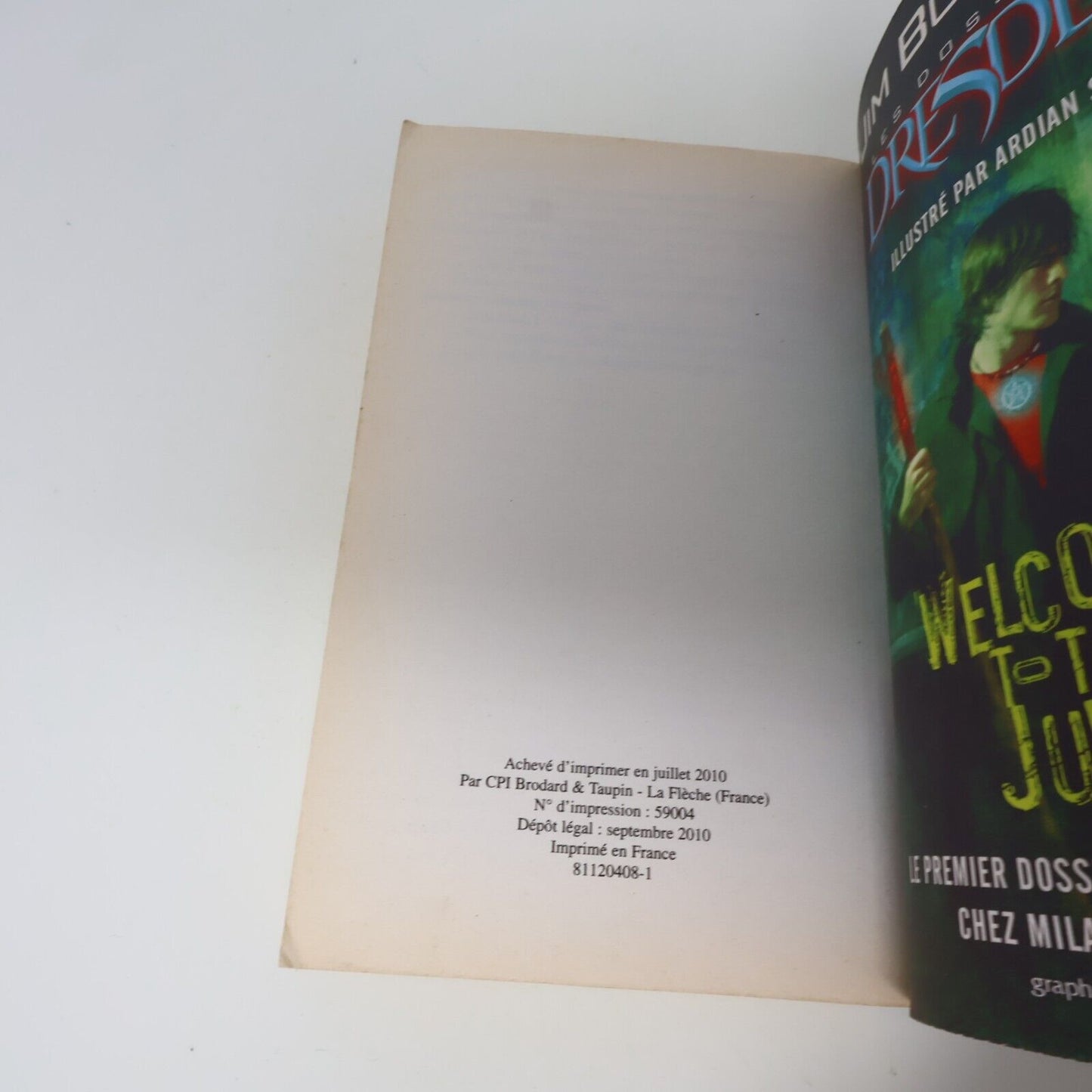 2010 Les Dossiers Dresden #5 Suaire Froid de Jim Butcher Milady Français Livre