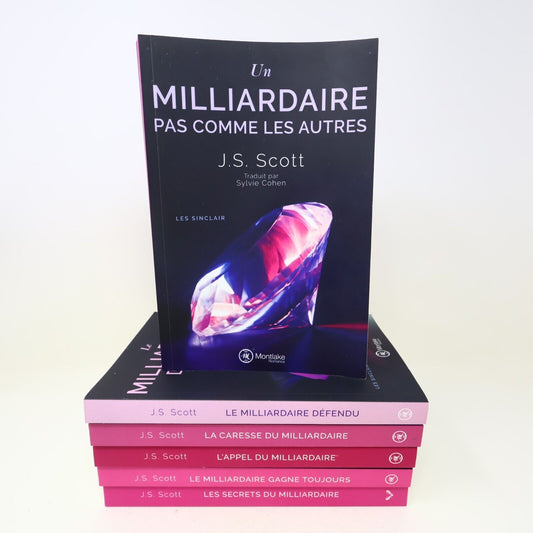 Les Sinclair Romance Érotisme Milliardaire Lot 6 Livres J. S. Scott Français PB