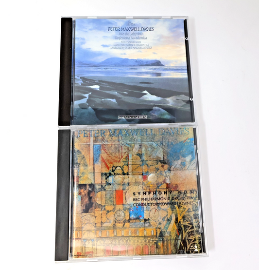 Peter Maxwell Davies 2 CD Lot Into The Labyrinth/Symphony #3 Edward Downes