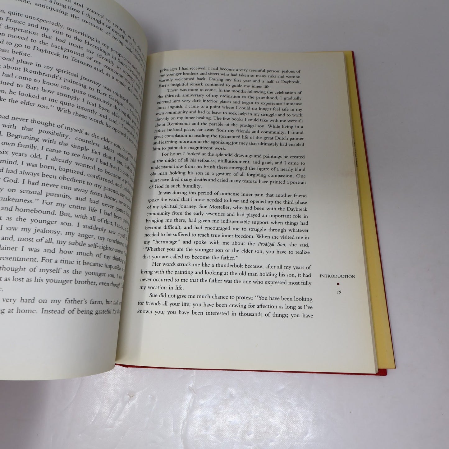 The Return of the Prodigal Son Henri Nouwen Doubleday 1992 HC DJ Religion Book