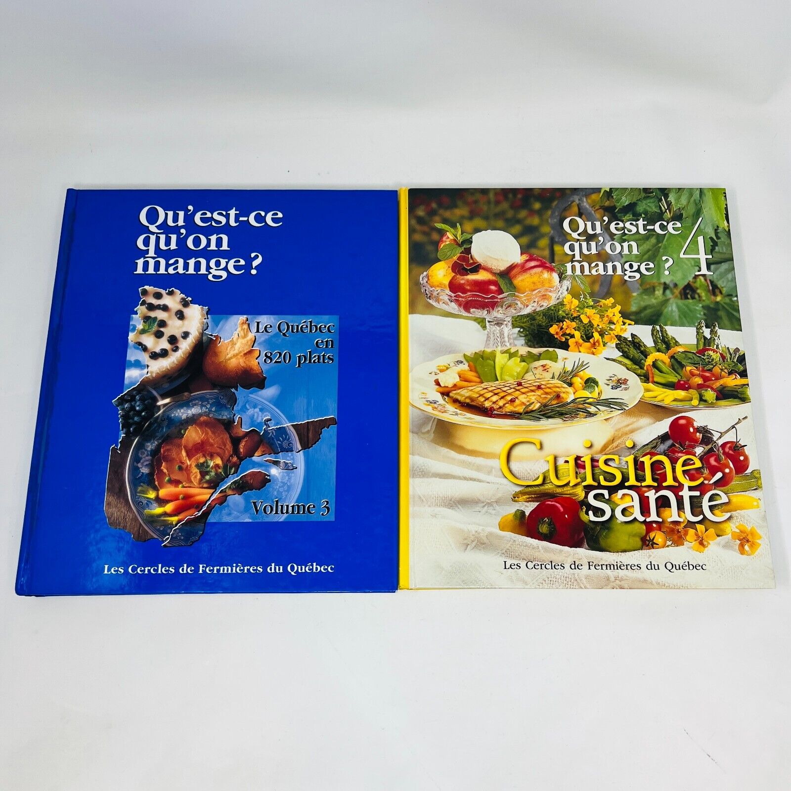 Qu'est-ce qu'on Mange? #1-5 Série Complète Recettes Cercles Fermières Québec Lot