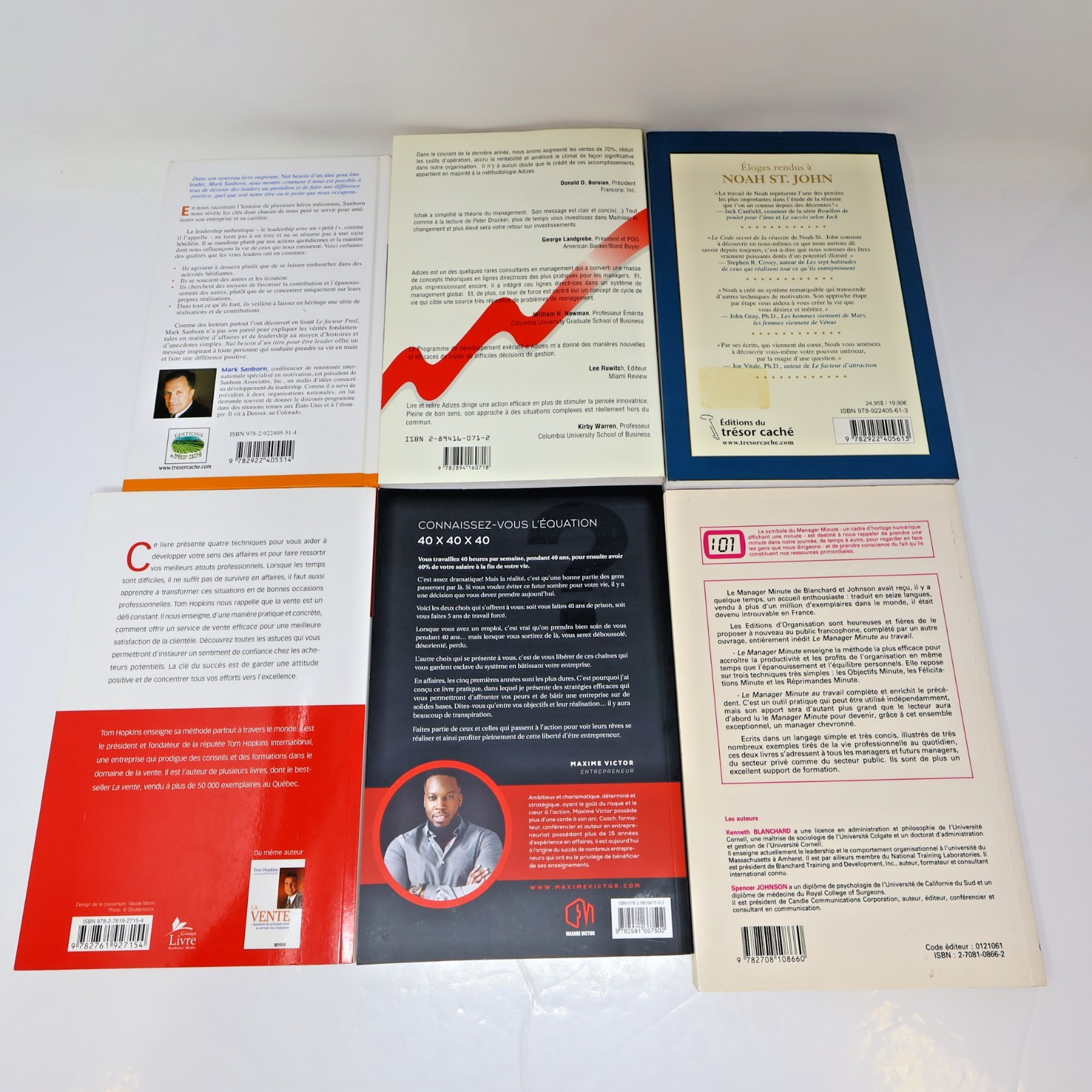 Finances Personnelles Affaires Entrepreneuriat Lot 6 Livres Français French