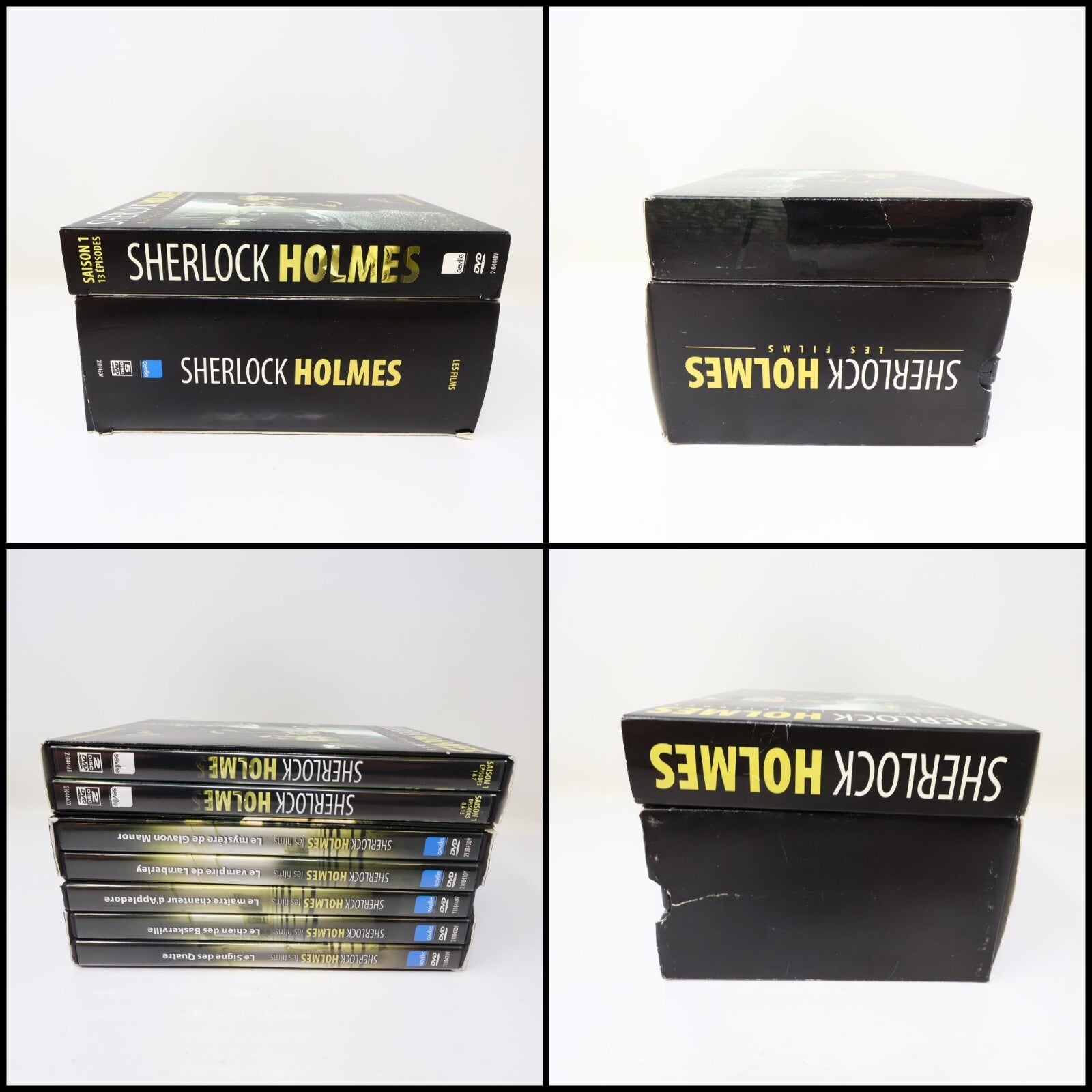 Sherlock Holmes Saison 1/Les Films Lot 2 DVD Français Jeremy Brett 4:3 Testés