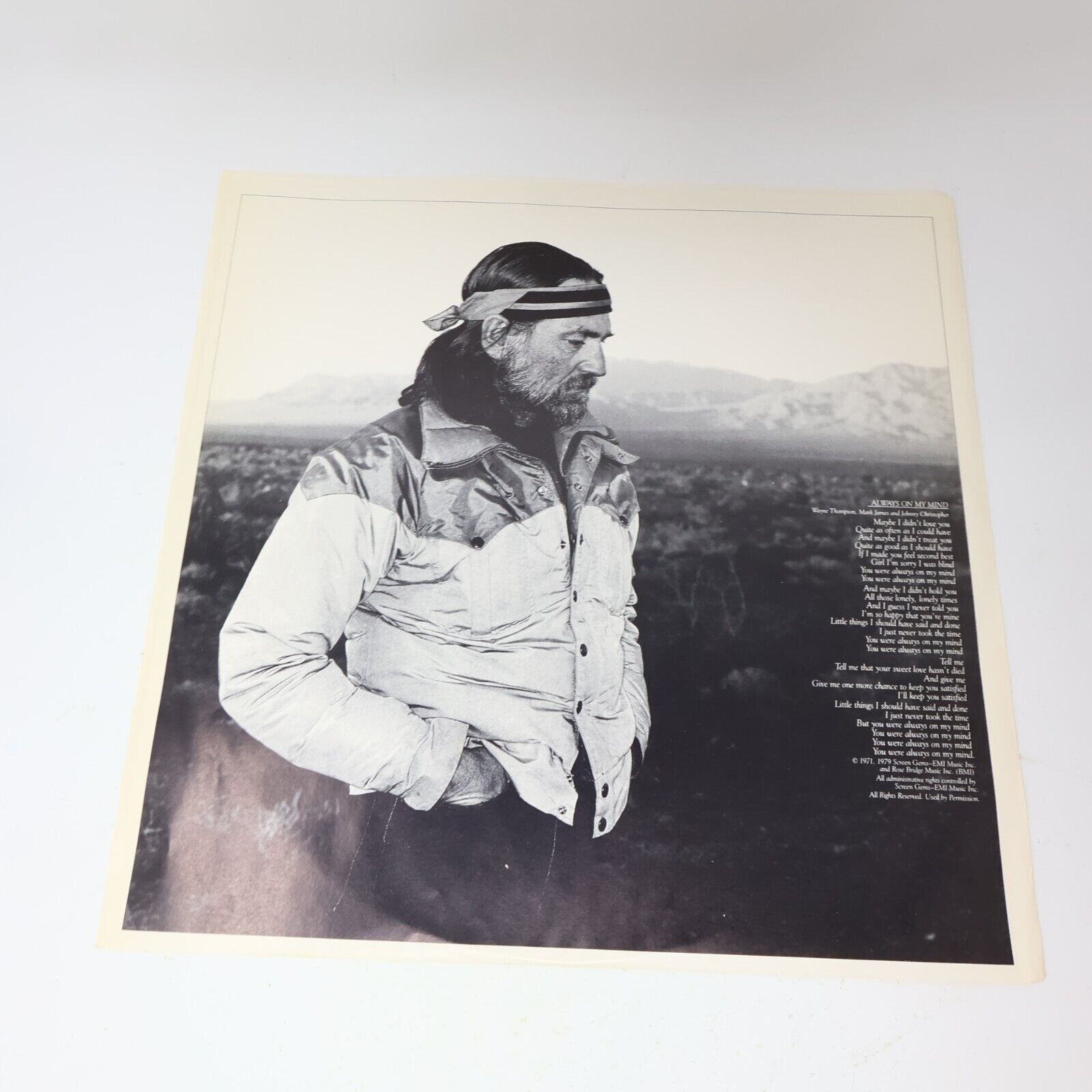 Willie Nelson Always On My Mind LP Record Vinyl 1982 Columbia FC 37951 Canada