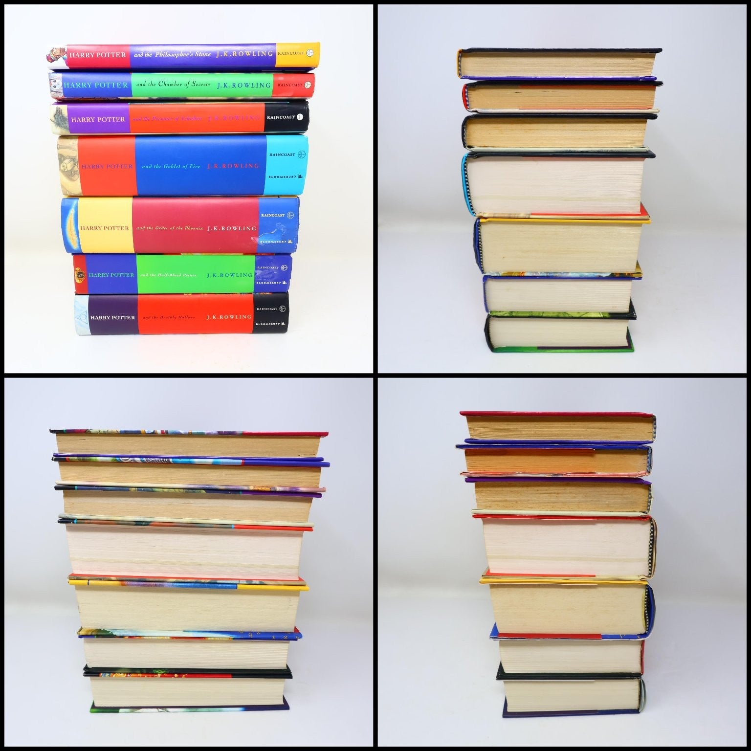 Harry Potter 1-7 Complete Set Books Lot Raincoast/Bloomsbury Rowling Hardcover