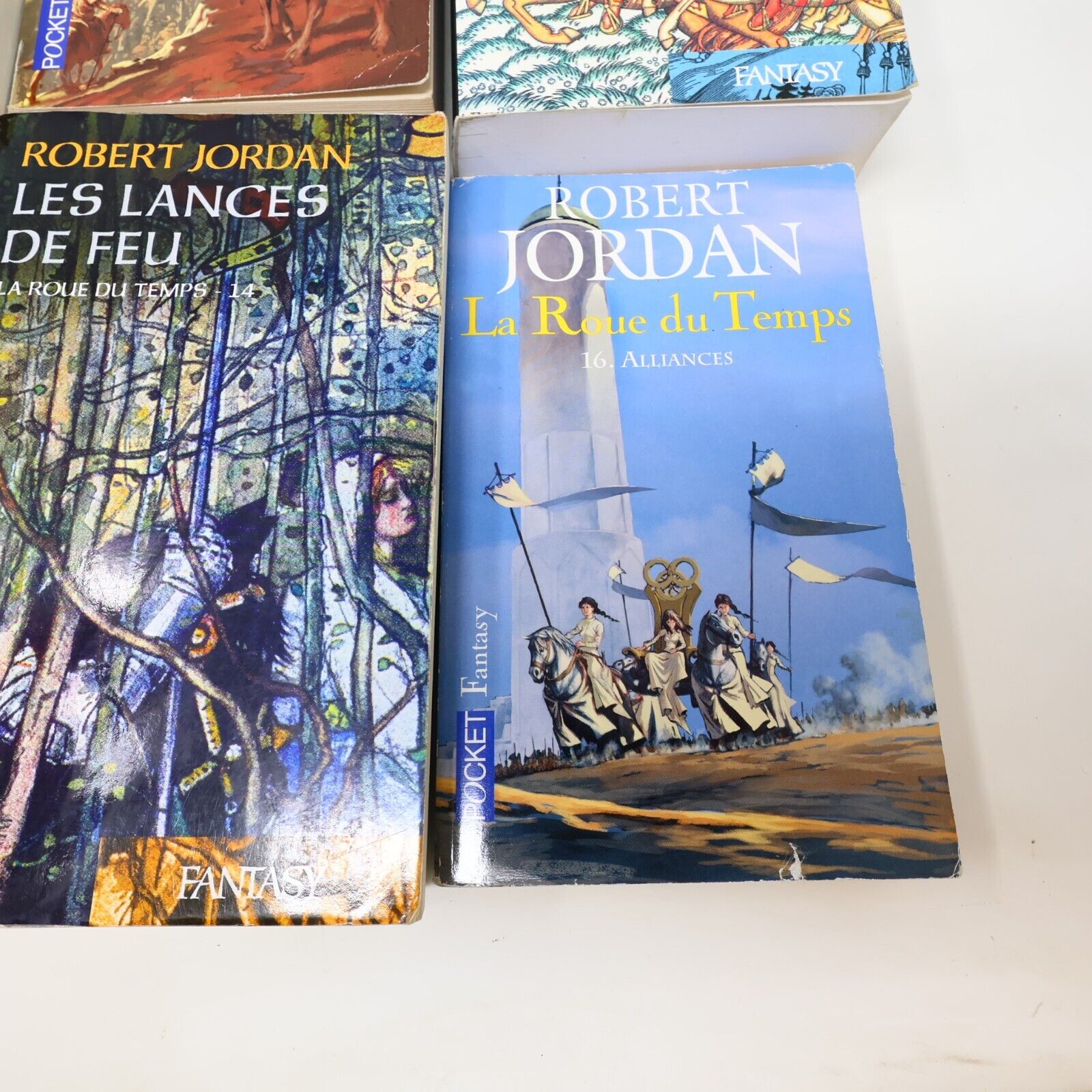 Lot 9 Livres La Roue du Temps Robert Jordan Pocket/France Loisirs Book Français