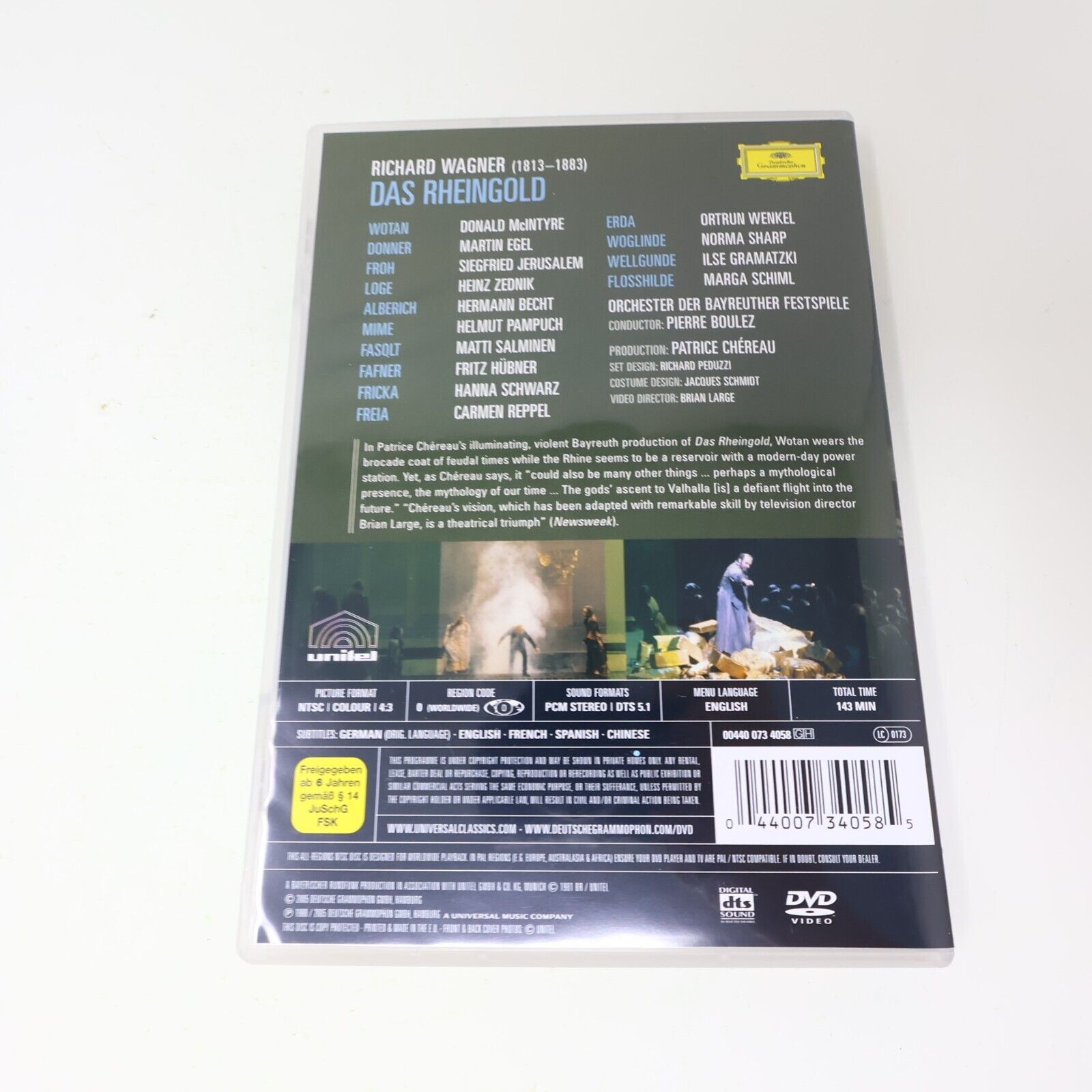 Richard Wagner Der Ring Des Nibelungen Opera DVD Box Set Pierre Boulez NTSC 4:3