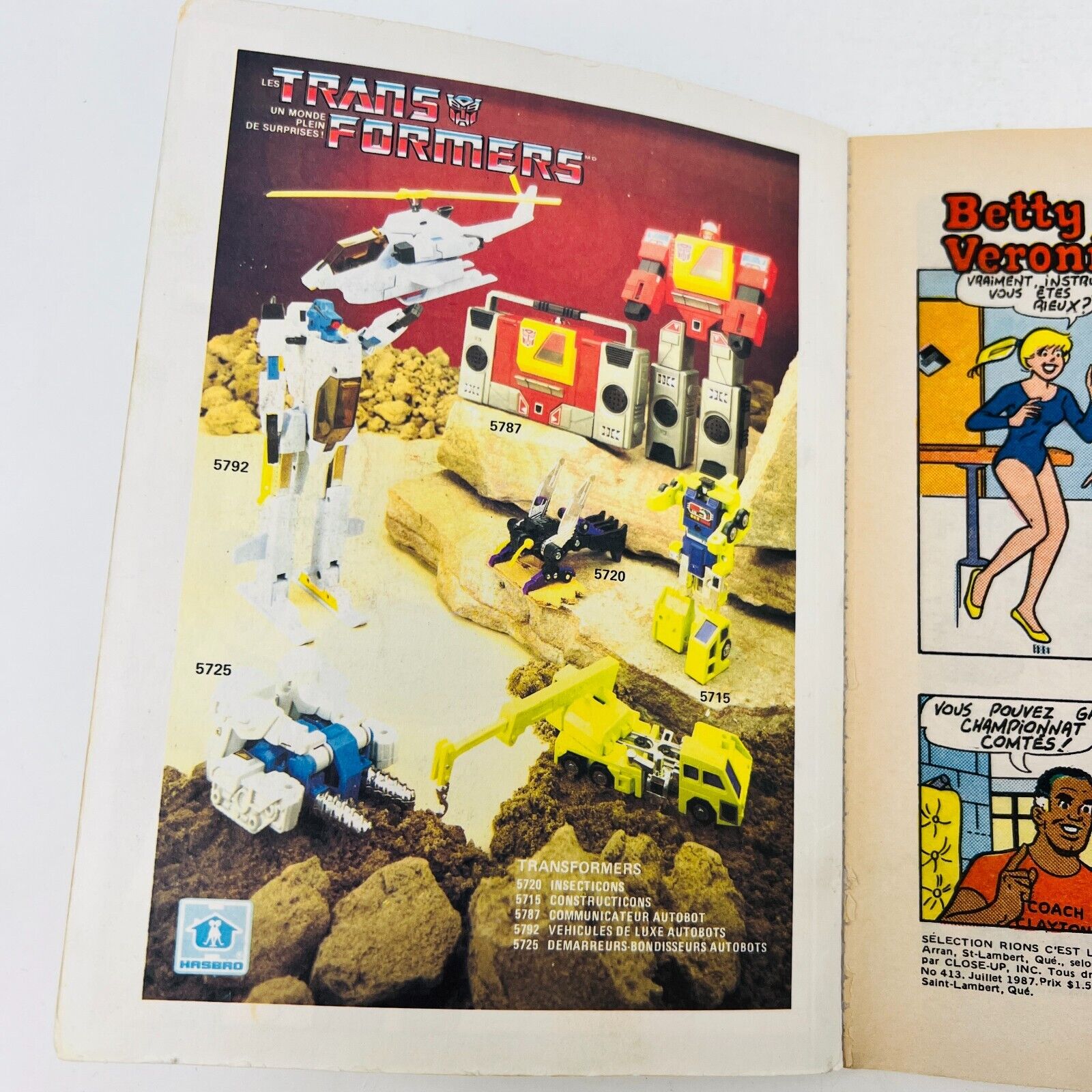 11x Archie Rions/Sélection/Betty et Veronica Français Héritage EH Comics BD Lot