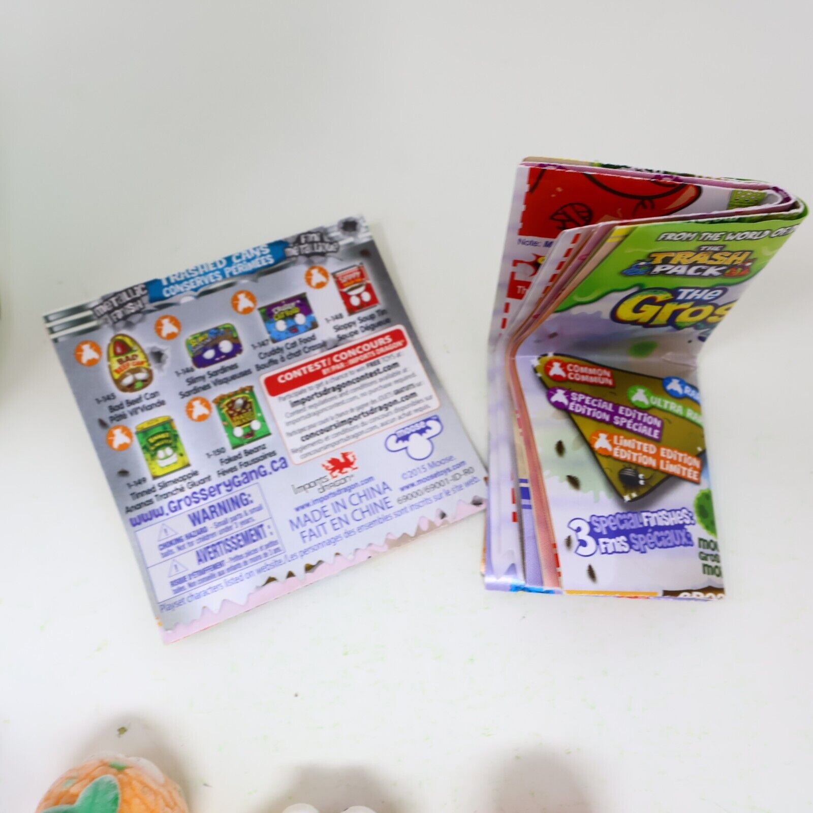 Lot of 4 Grossery Gang Trash Pack Figures Moose Rotten Apple Pie Sour Pinapple