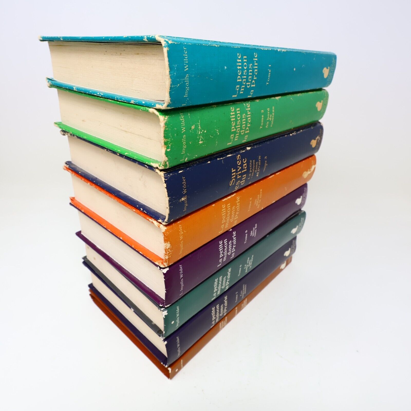 Lot 8 Livres La Petite Maison dans la Prairie #1-8 Laura Ingalls Wilder French