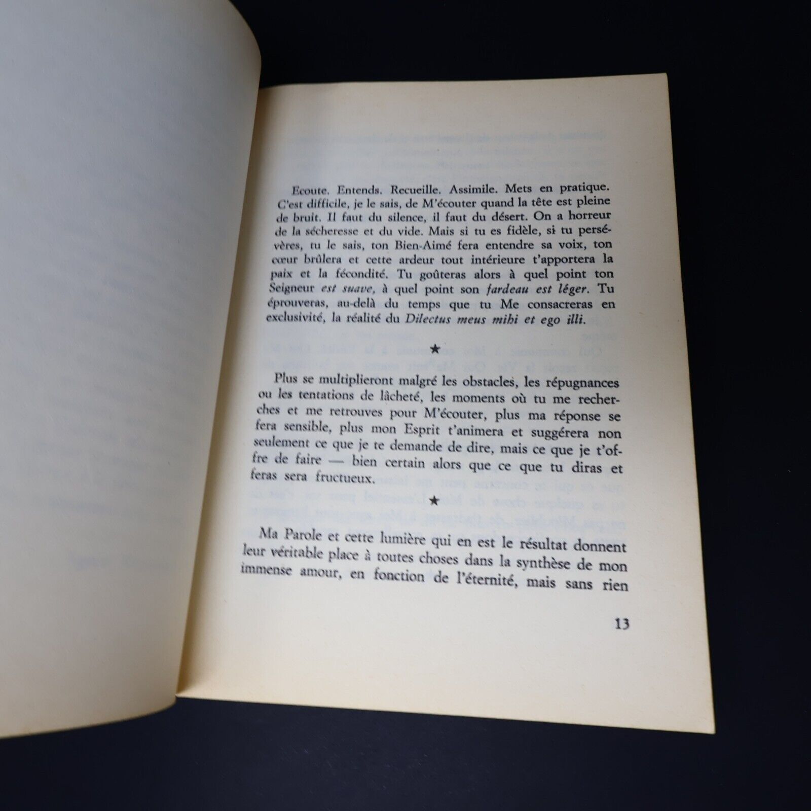 1983 Quand le Seigneur Parle au Cœur Carnets Spirituels Inédits Paperback PB 80s