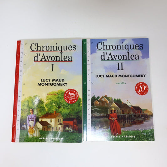 Lot 2 Livres Chroniques d'Avonlea #1-2 de Lucy Maud Montgomery Québec Amérique