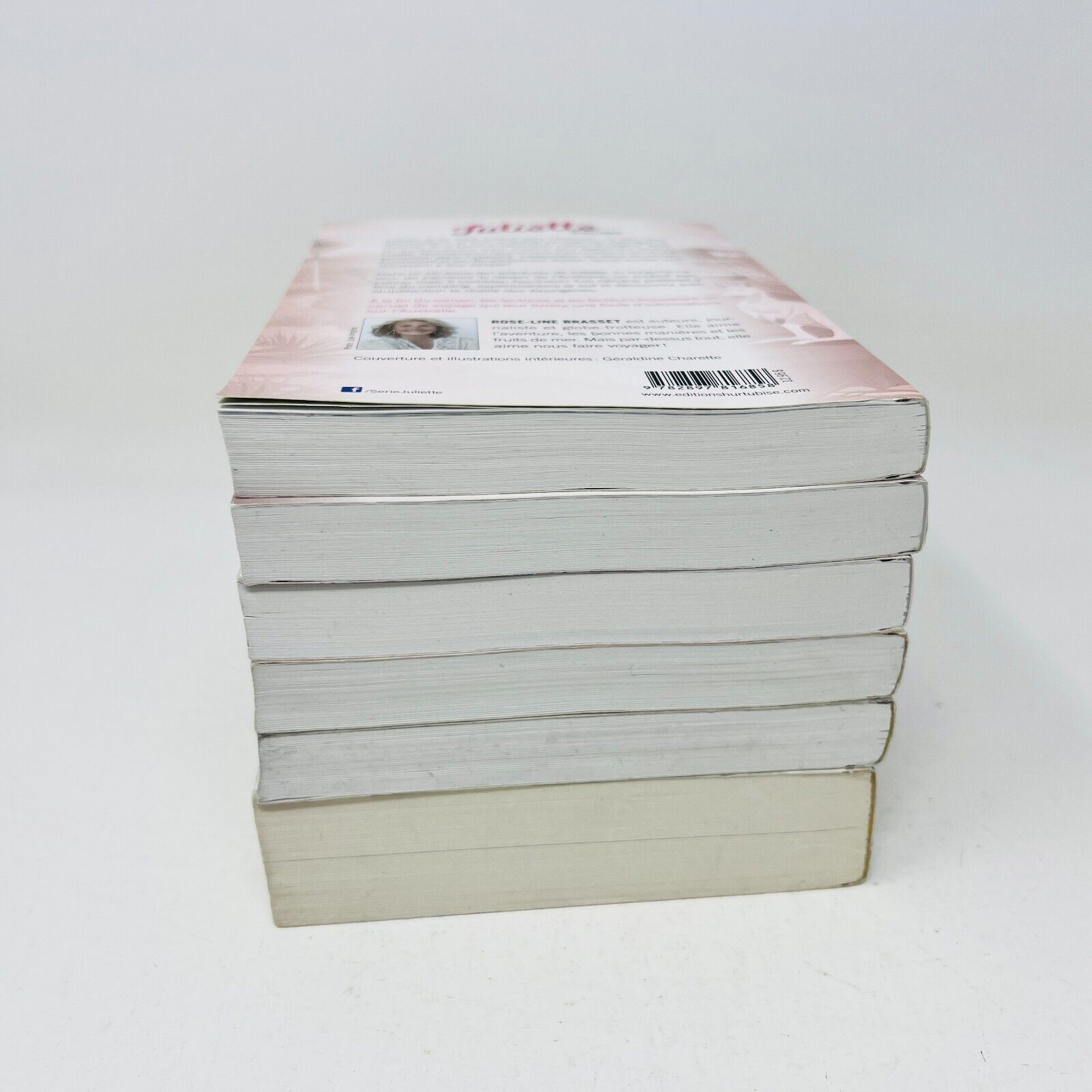 6x Juliette à Berlin/San Francisco/Rome Rose-Line Brasset Lot Livres Hurtubise