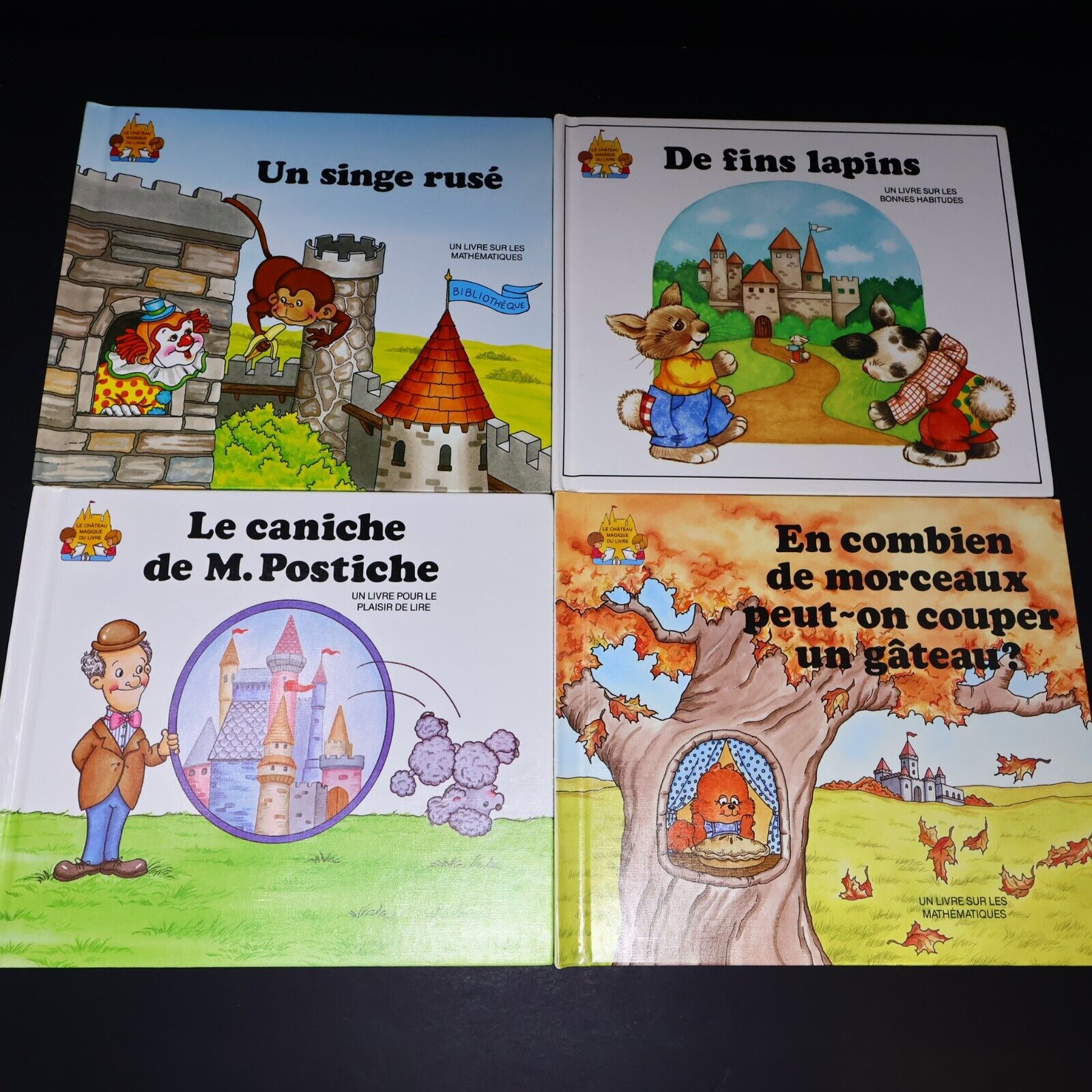 Lot 13 Livres Le Château Magique du Livre Jane Belk Moncure Grolier Français HC