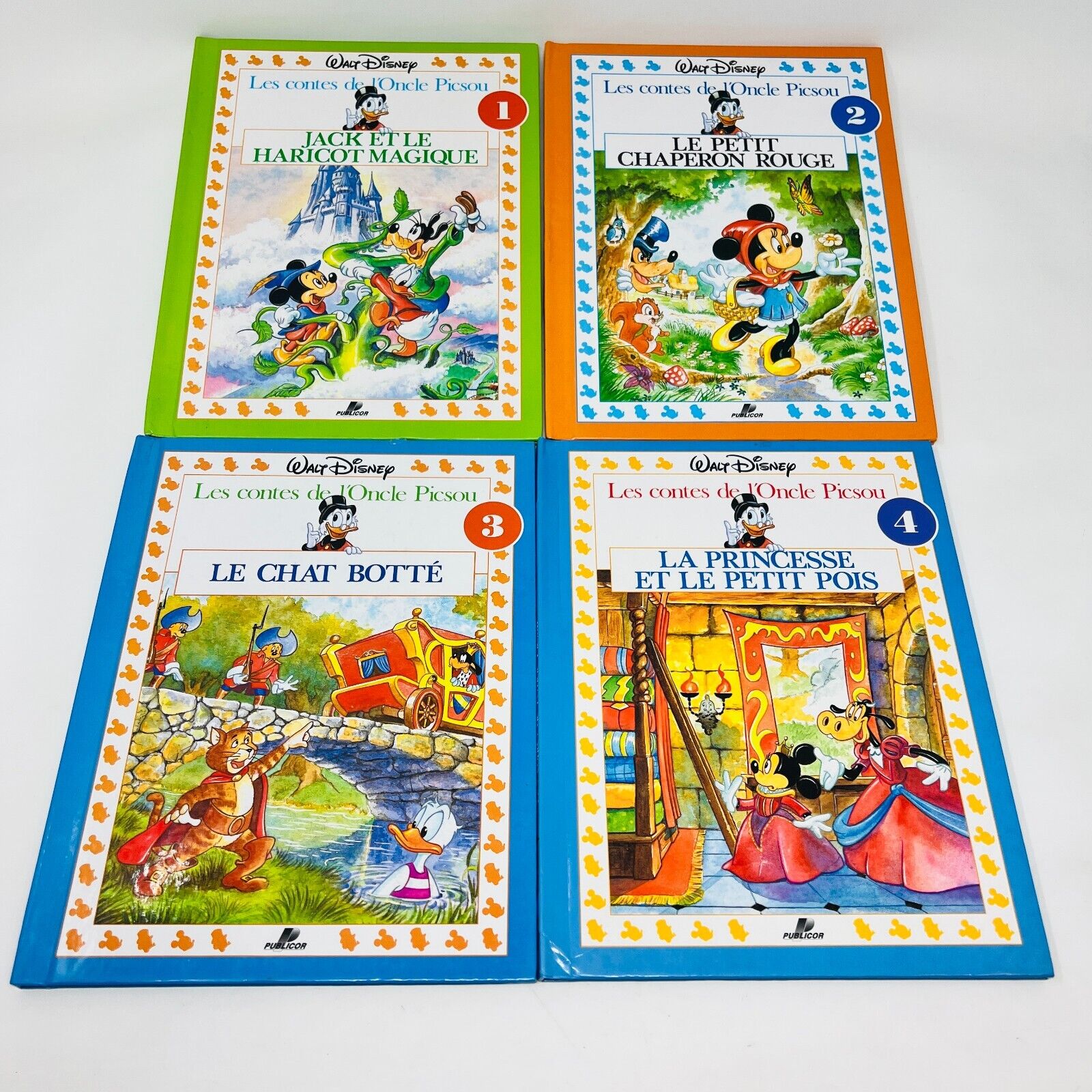 8x Les Contes de l'Oncle Picsou Walt Disney Publicor Lot Livres Français 90s