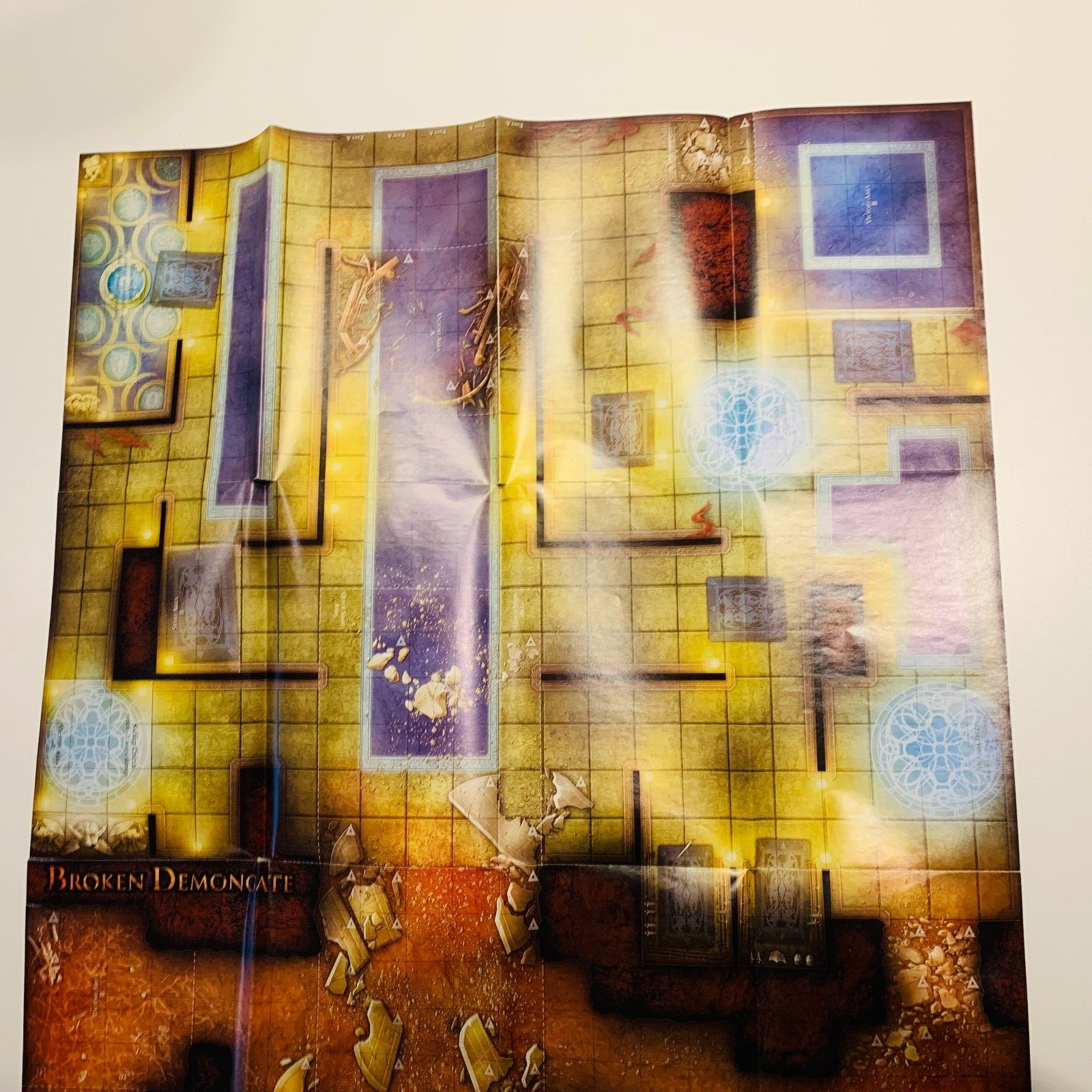 2006 Broken DemonGate Battle Map for Miniatures Game Dungeons & Dragons D&D WOTC