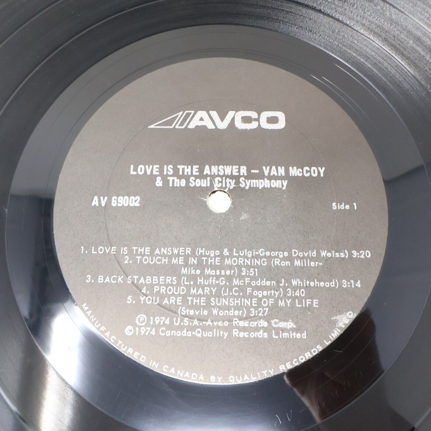 Van McCoy & The Soul City Symphony Disco Baby + Love is the Answer LP Record Lot