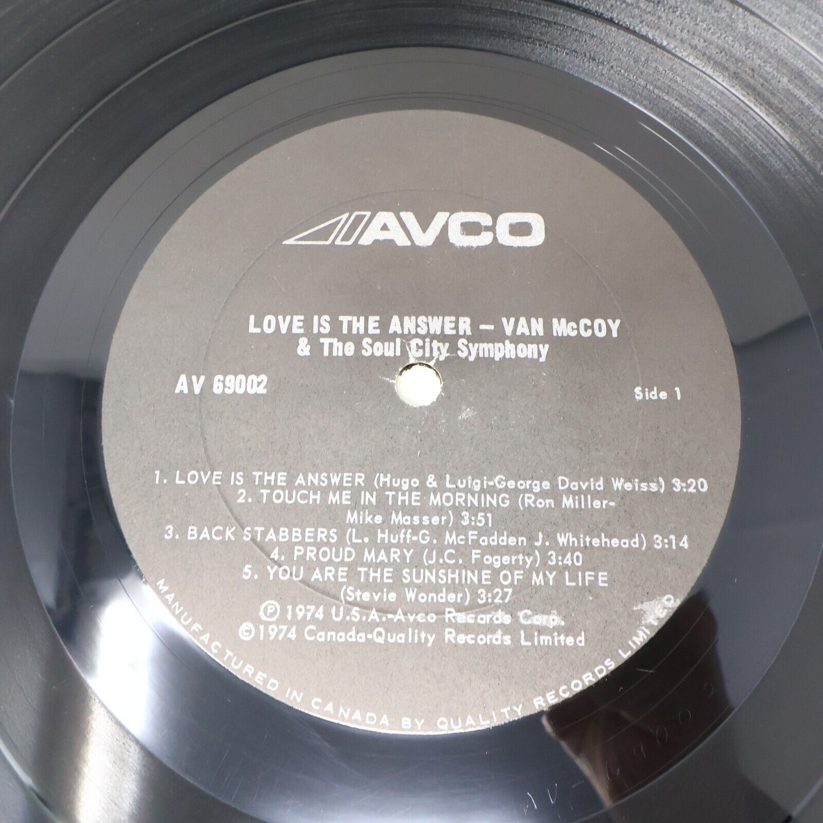 Van McCoy & The Soul City Symphony Disco Baby + Love is the Answer LP Record Lot