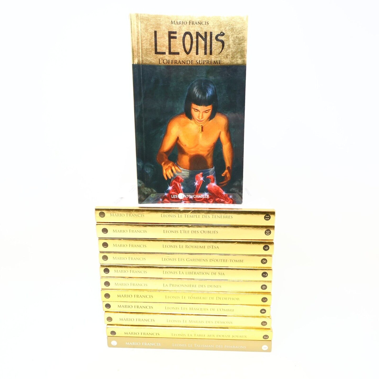 Lot 12 Livres Leonis #1-12 de Mario Francis Les Intouchables Série Complète Book