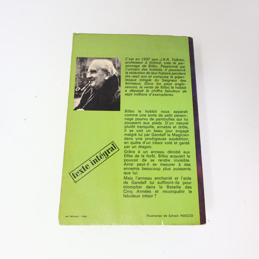 1973 Bilbo le Hobbit J.R.R. Tolkien Fantasy LOTR J'ai Lu Français Livre 70s PB